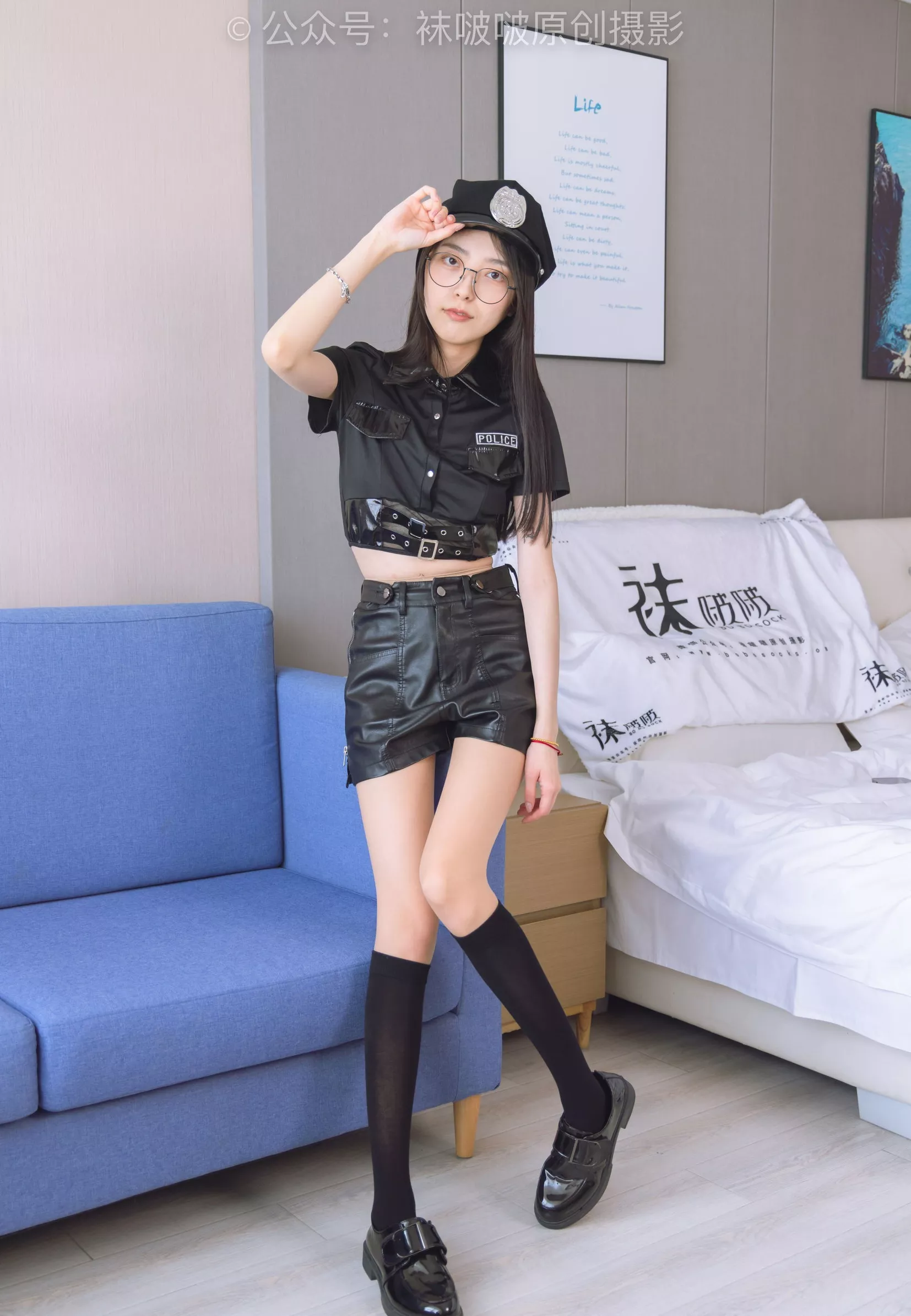 No.198 皮鞋、黑色小腿袜、高跟鞋、肉丝【138P】 稚予 BoBoSocks袜啵啵 P.11