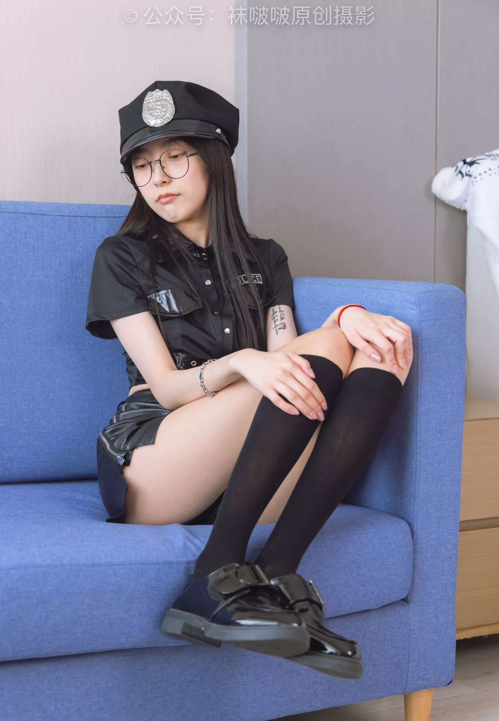 BoBoSocks袜啵啵 No.198 稚予 皮鞋、黑色小腿袜、高跟鞋、肉丝【138P】 P.13
