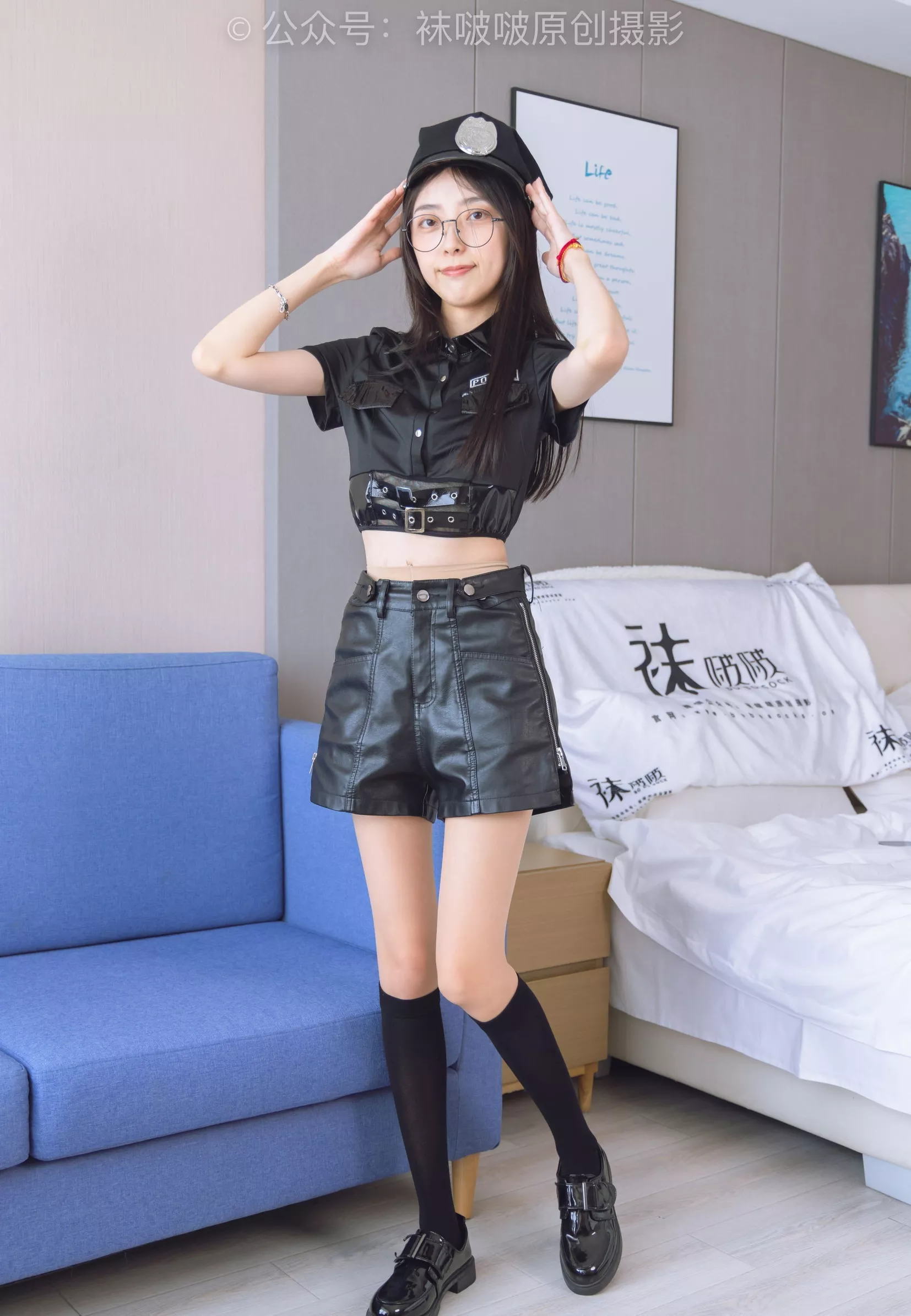 No.198 皮鞋、黑色小腿袜、高跟鞋、肉丝【138P】 稚予 BoBoSocks袜啵啵 P.11