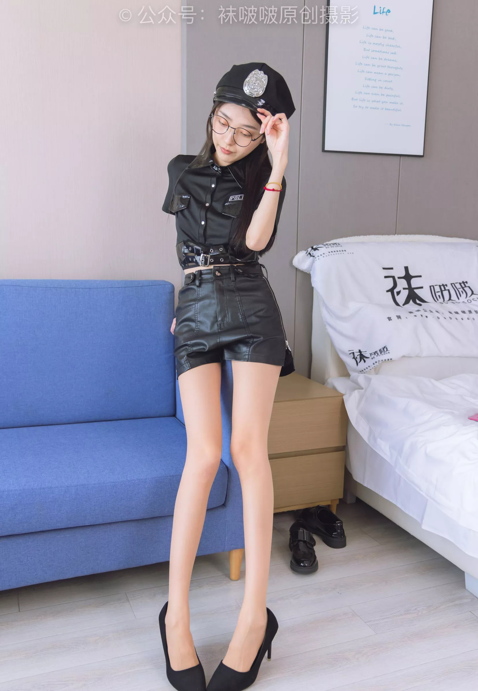 No.198 皮鞋、黑色小腿袜、高跟鞋、肉丝【138P】 BoBoSocks袜啵啵 稚予 P.25