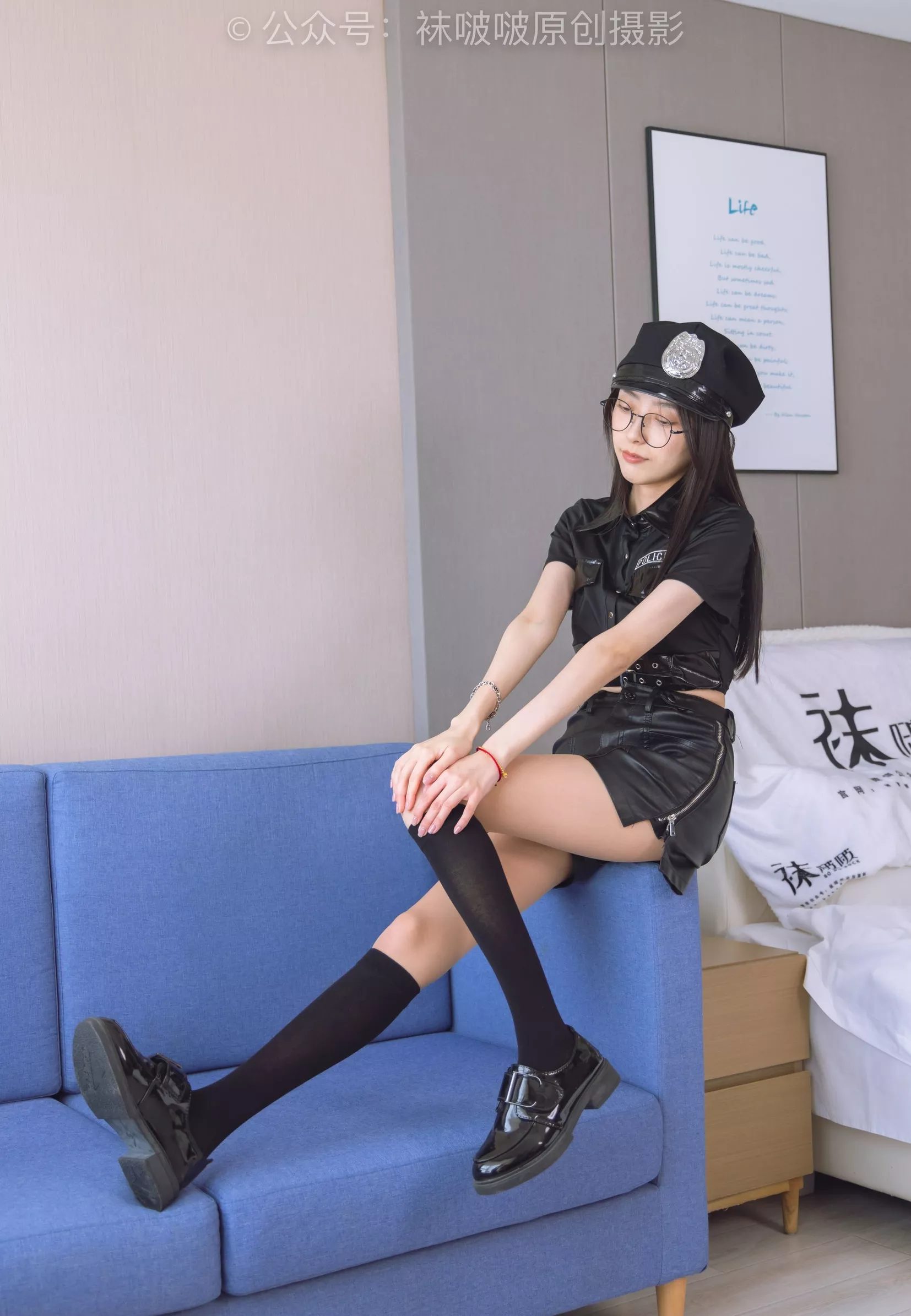 No.198 稚予 BoBoSocks袜啵啵 皮鞋、黑色小腿袜、高跟鞋、肉丝【138P】 P.27