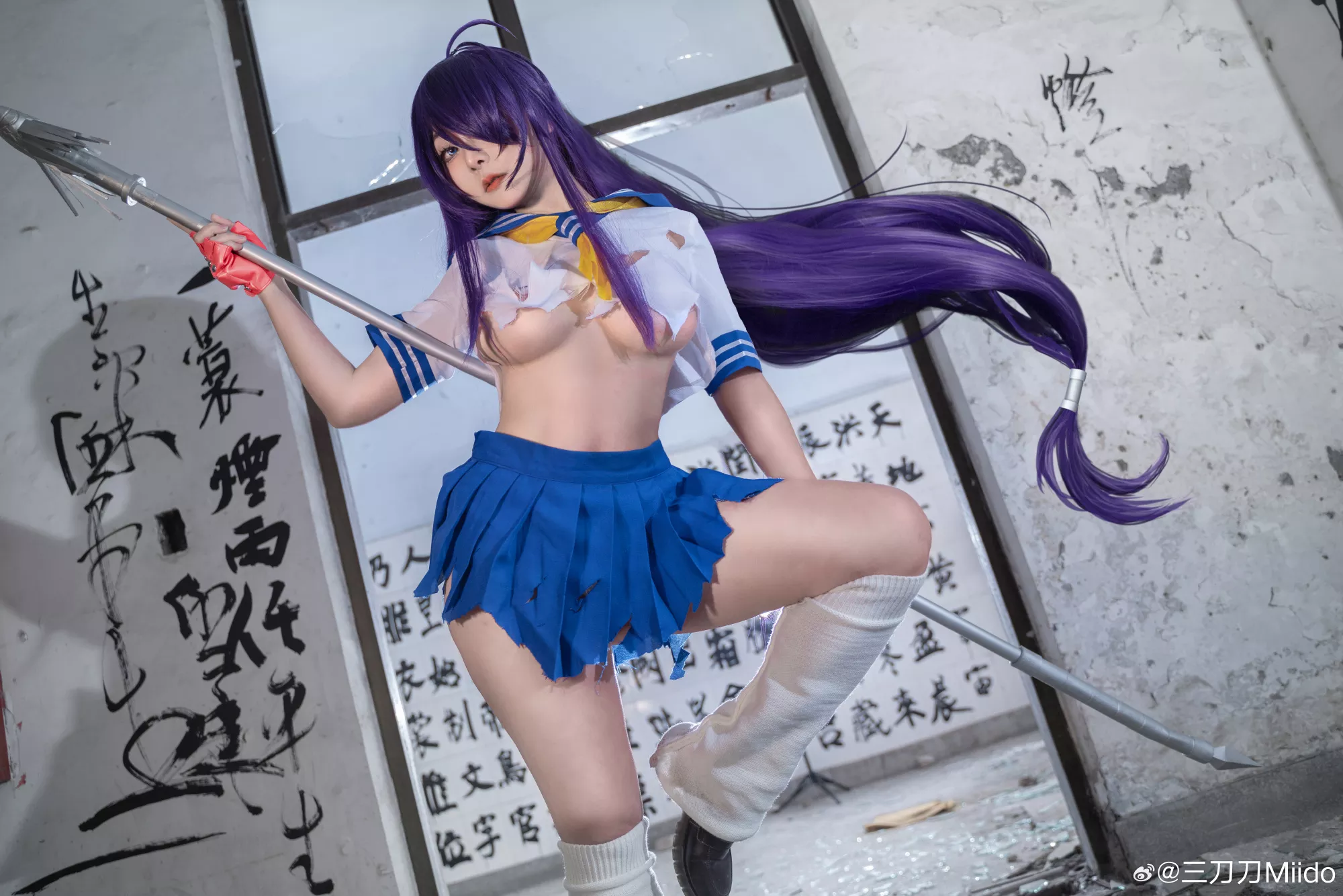 三刀刀Miido 是谁3202年了还在出一骑当千 Cosplay