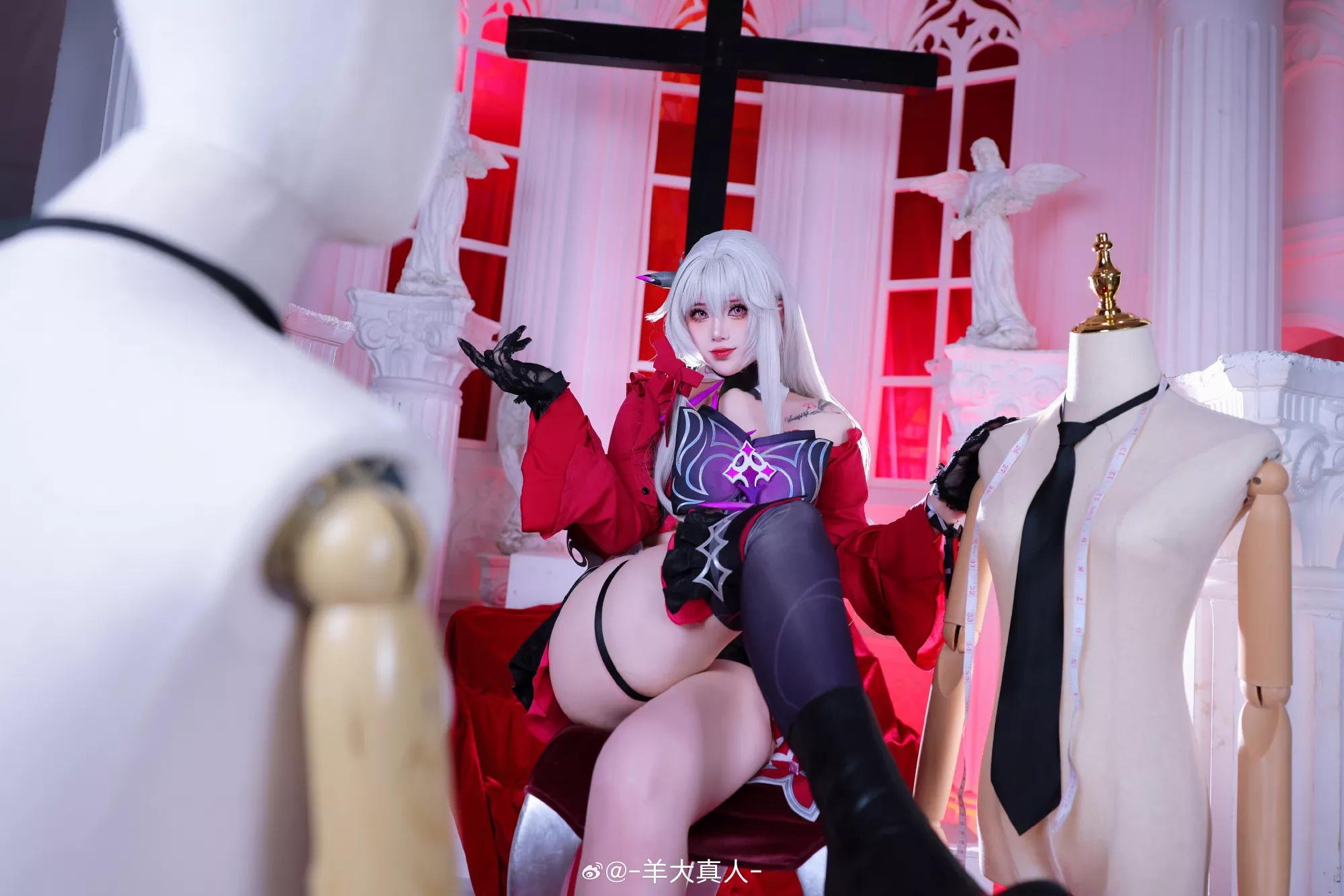 瑟莉姆 Cosplay 统统臣服于我吧~！崩坏3 羊大真人