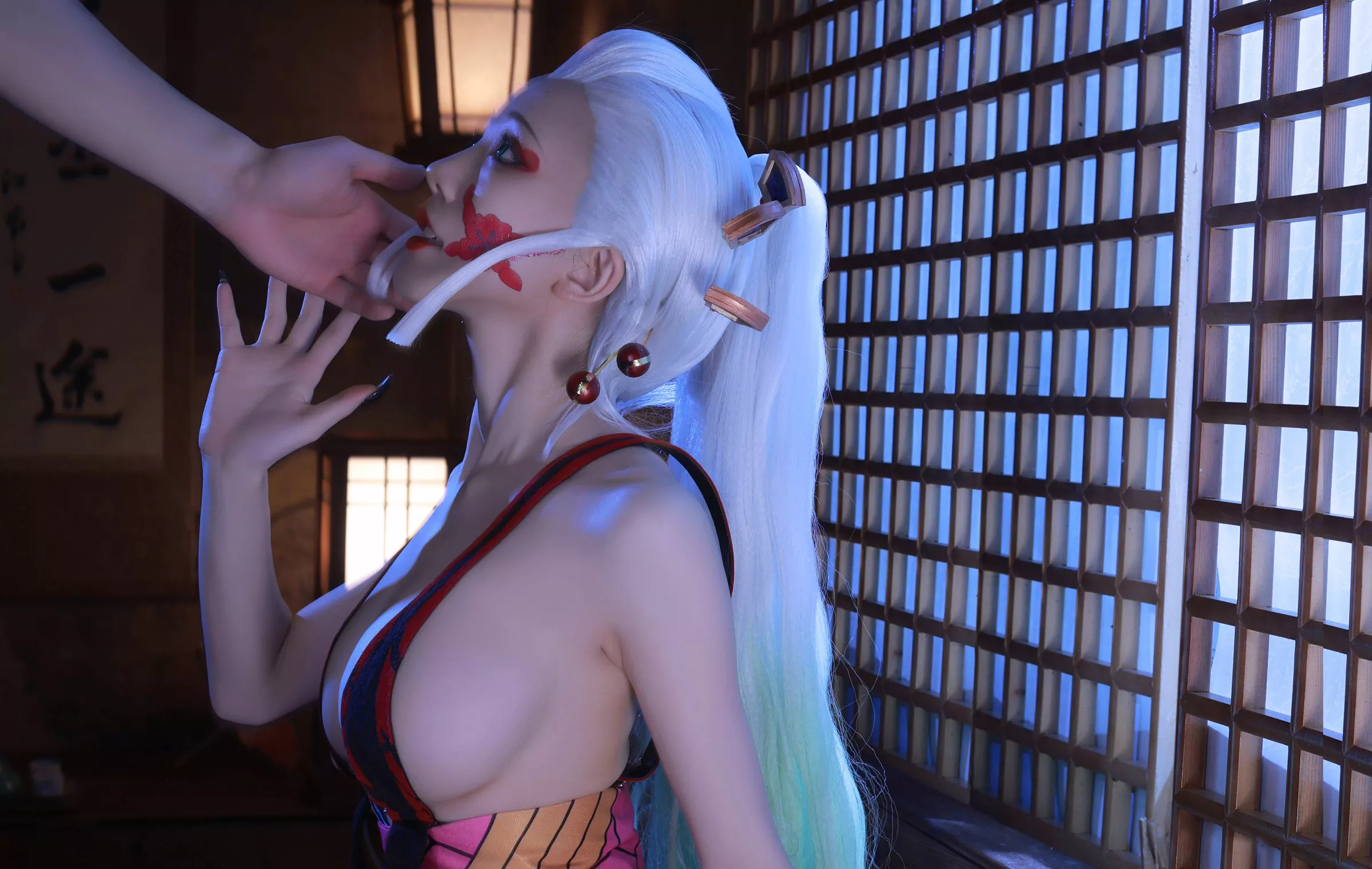 水淼Aqua 4K 83P 鬼灭之刃 No.121 上弦陆堕姬 Coser P.1