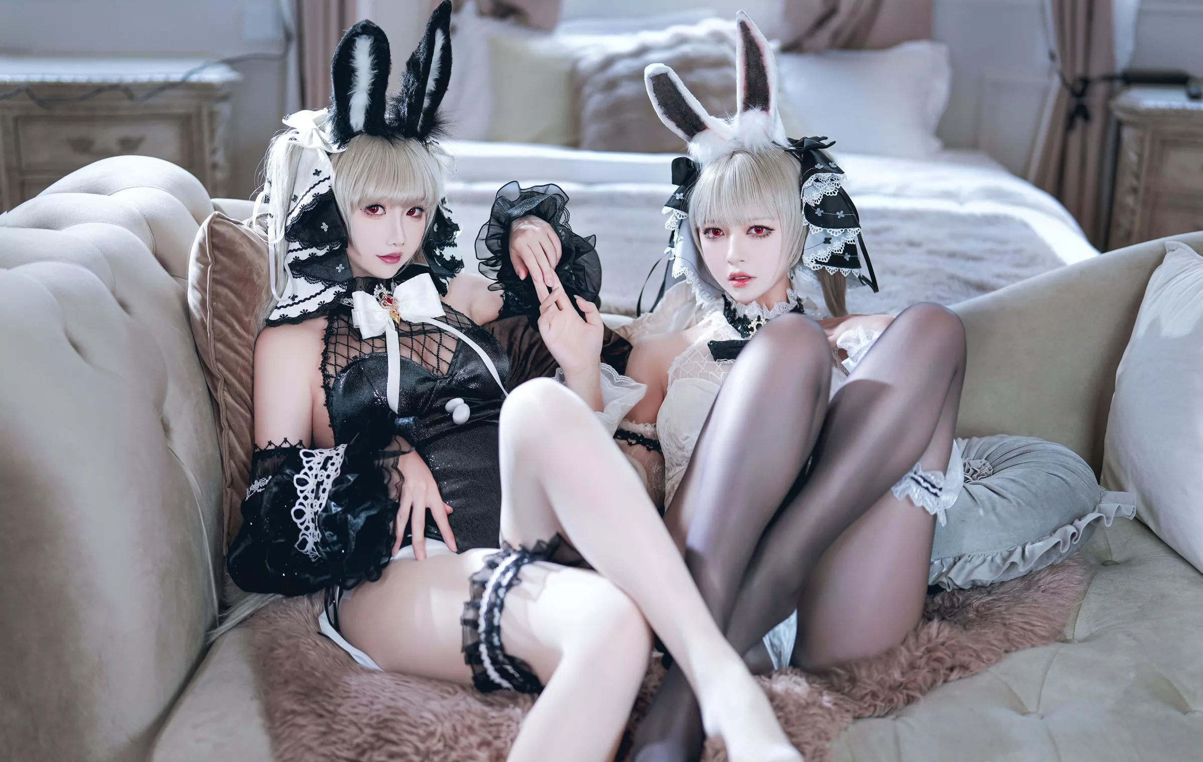 可畏兔兔【57P】 面饼仙儿&半半子 可爱人气Coser 碧蓝航线 P.2