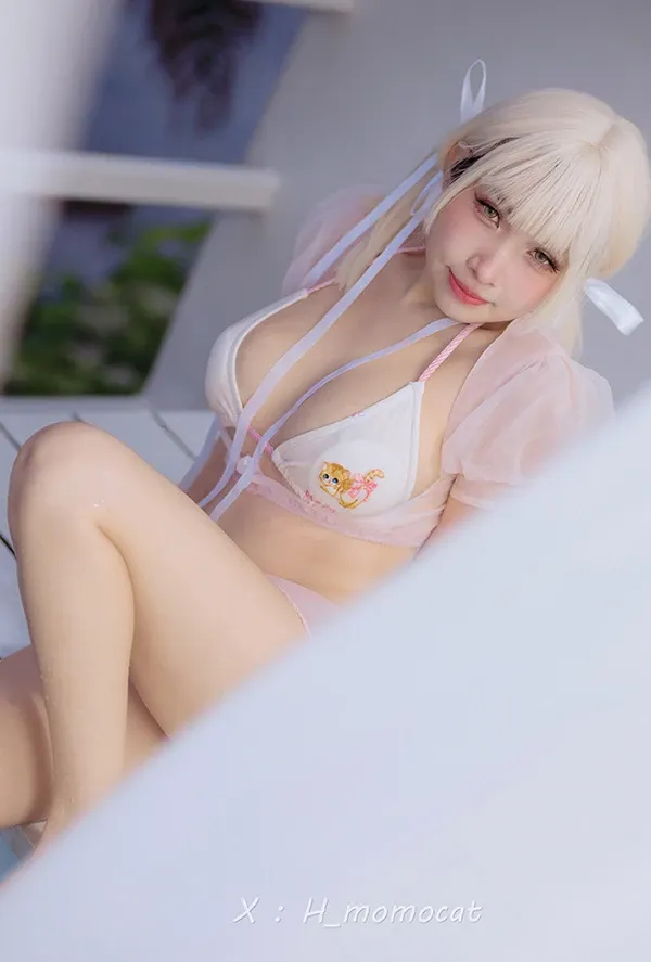 甜美福利姬慕慕Momo 夏日甜心泳池湿身无圣光图集 P.5