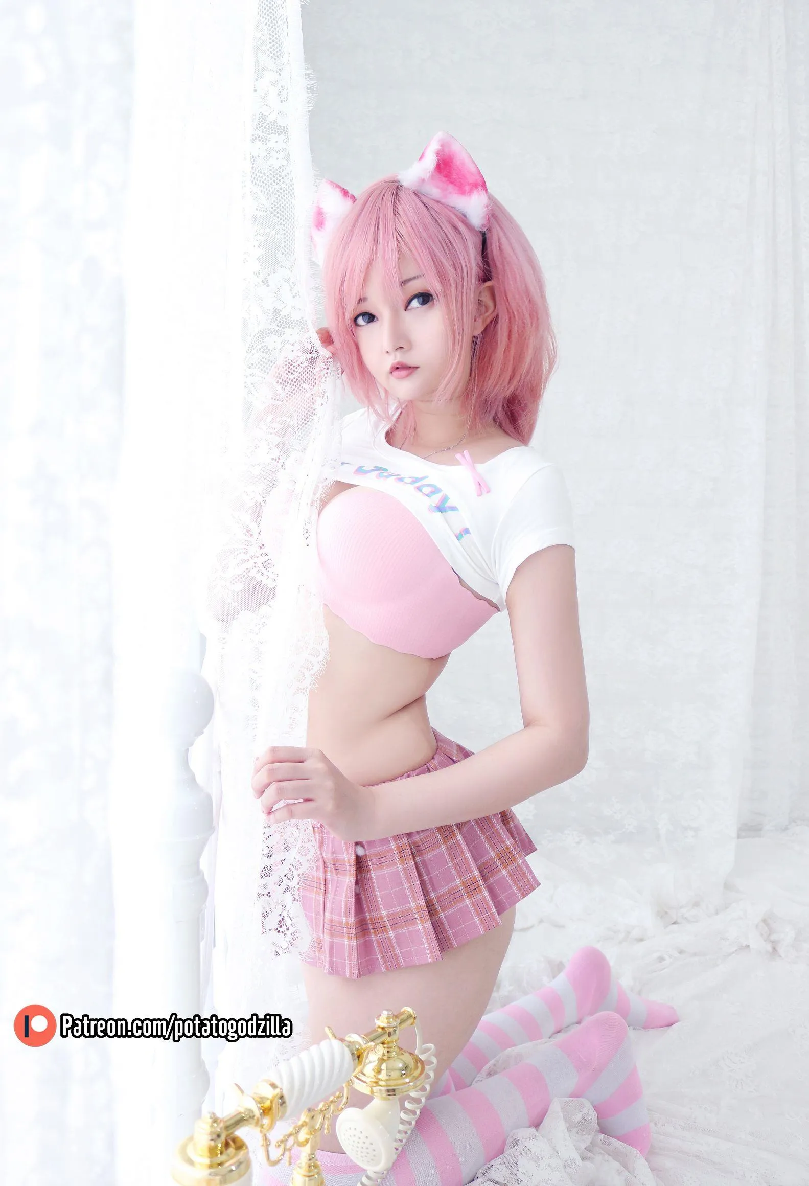 Pink 【Potato No.20 Godzilla】 Casual P.1
