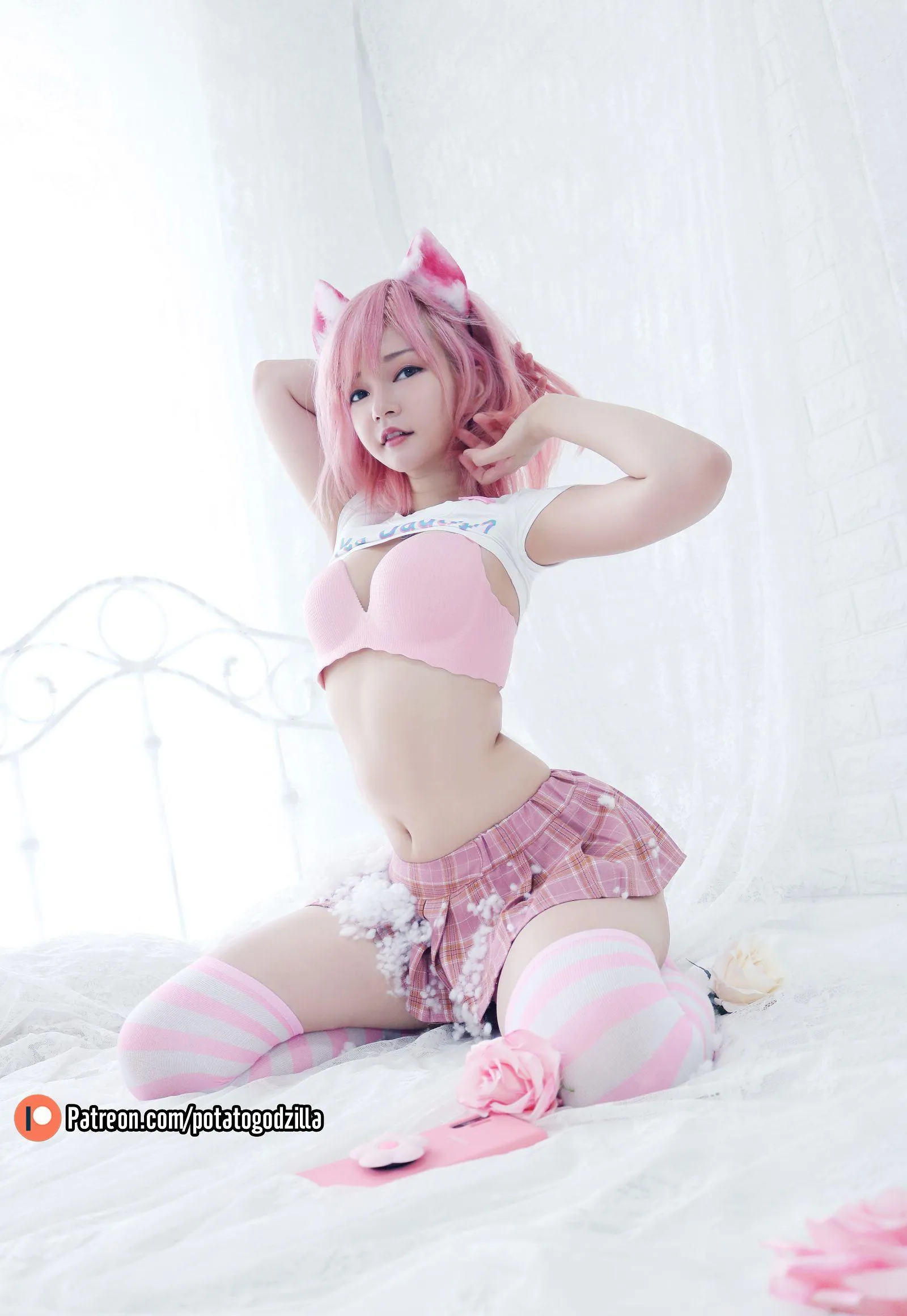 Pink 【Potato No.20 Godzilla】 Casual P.1