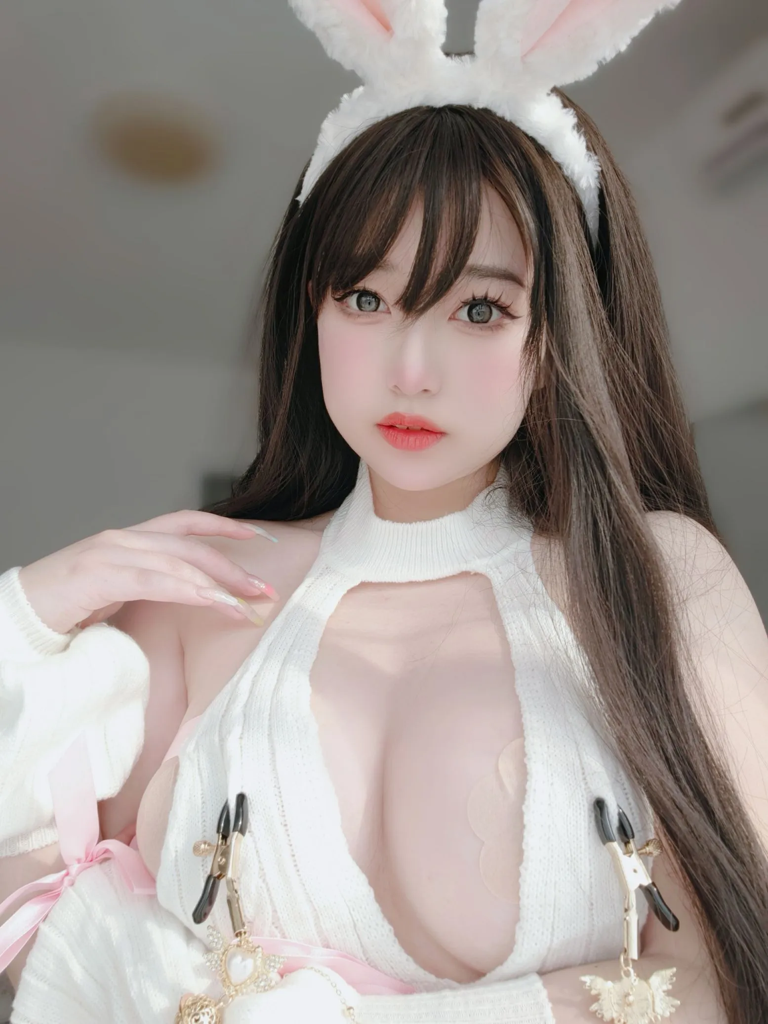 白丝兔女郎 女主K P.15