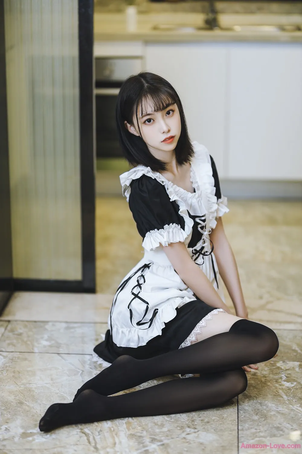许岚LAN 短裙女仆 Cosplay P.3