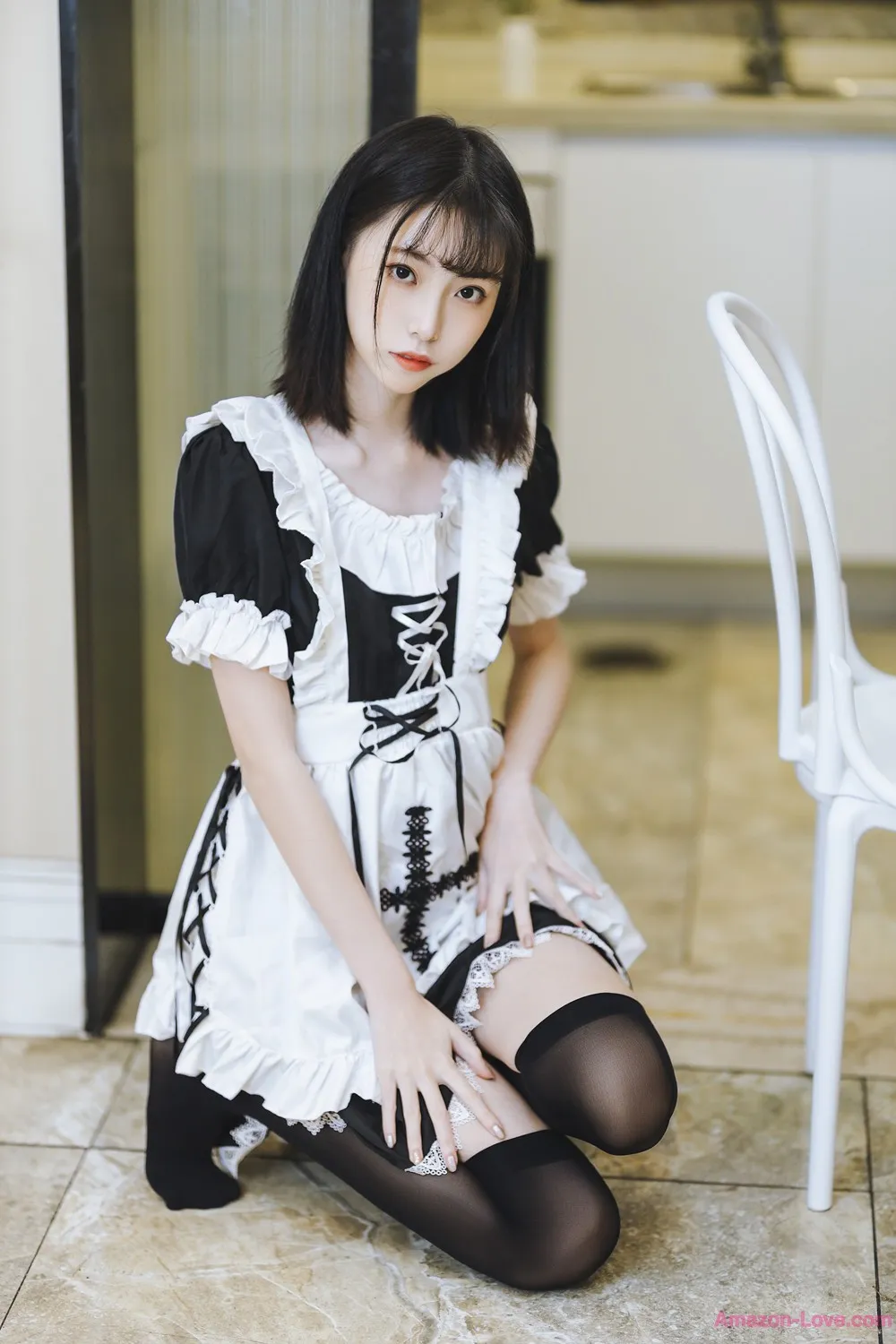 许岚LAN 短裙女仆 Cosplay P.3