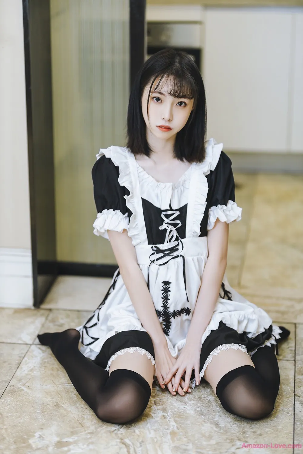 许岚LAN 短裙女仆 Cosplay P.3
