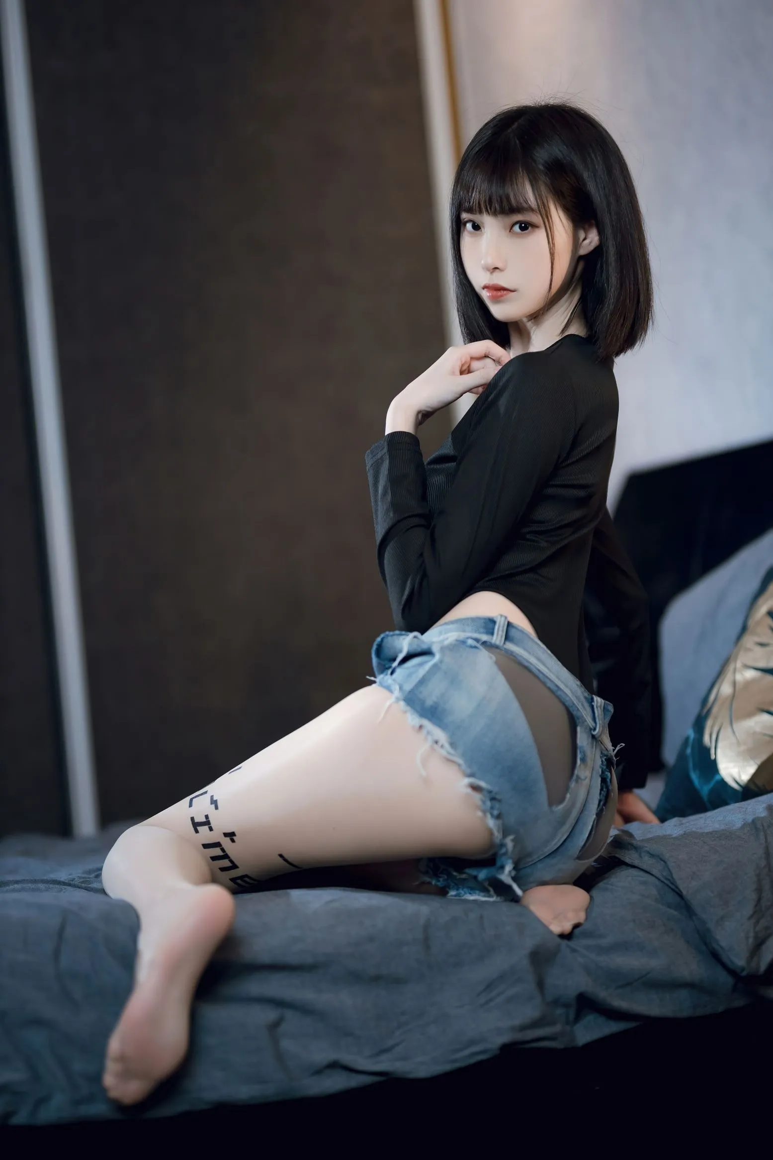 纯欲牛仔短裤2 许岚LAN P.3