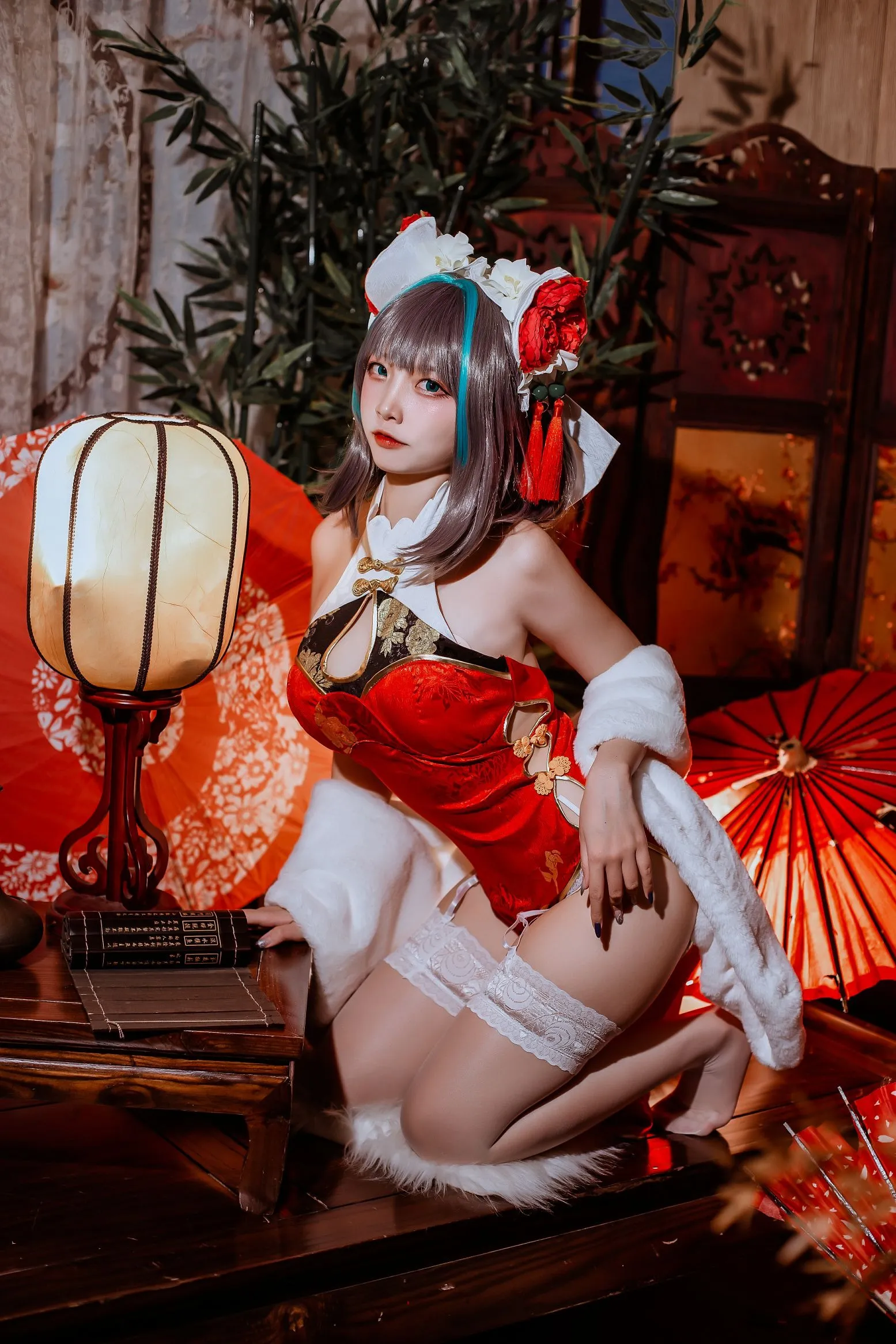 二佐Nisa cosplayer写真 碧蓝柴郡旗袍 P.3