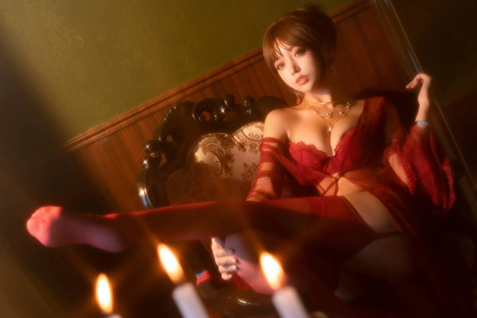 温柔小妈 过期米线线喵 cosplayer写真 P.7
