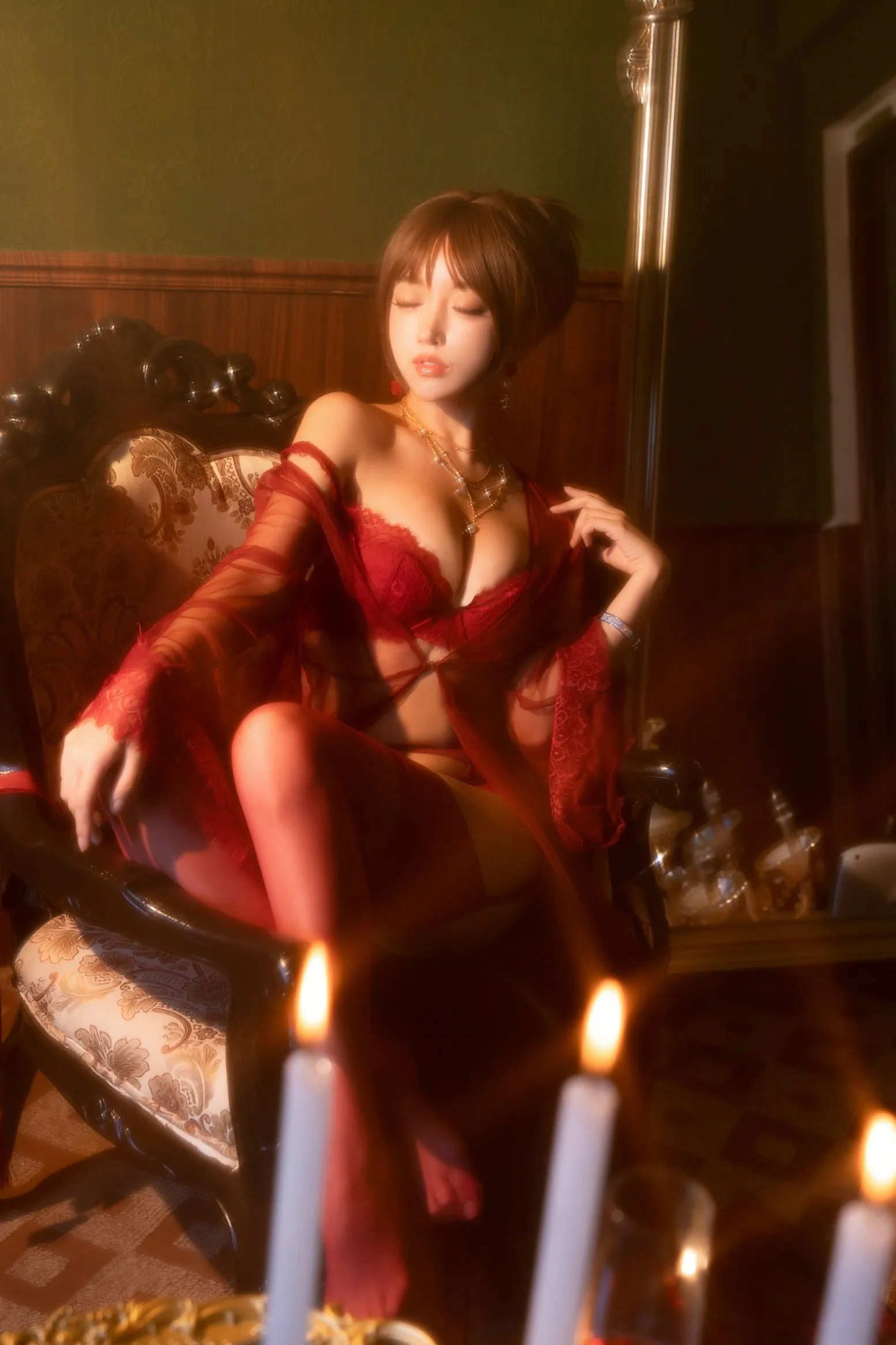 温柔小妈 过期米线线喵 cosplayer写真 P.7
