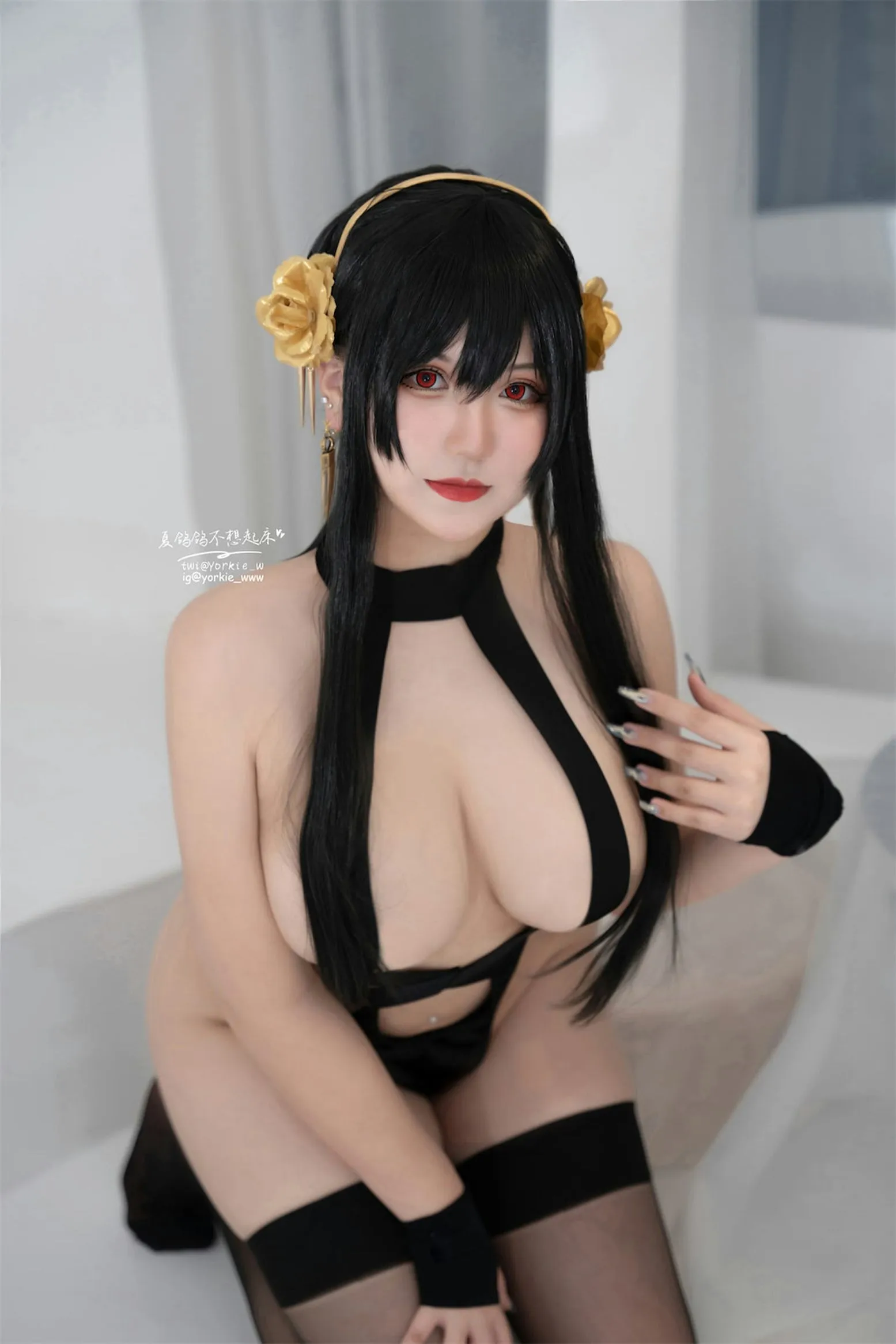 泳衣 夏鸽鸽不想起床 cosplayer写真 约尔太太 P.6