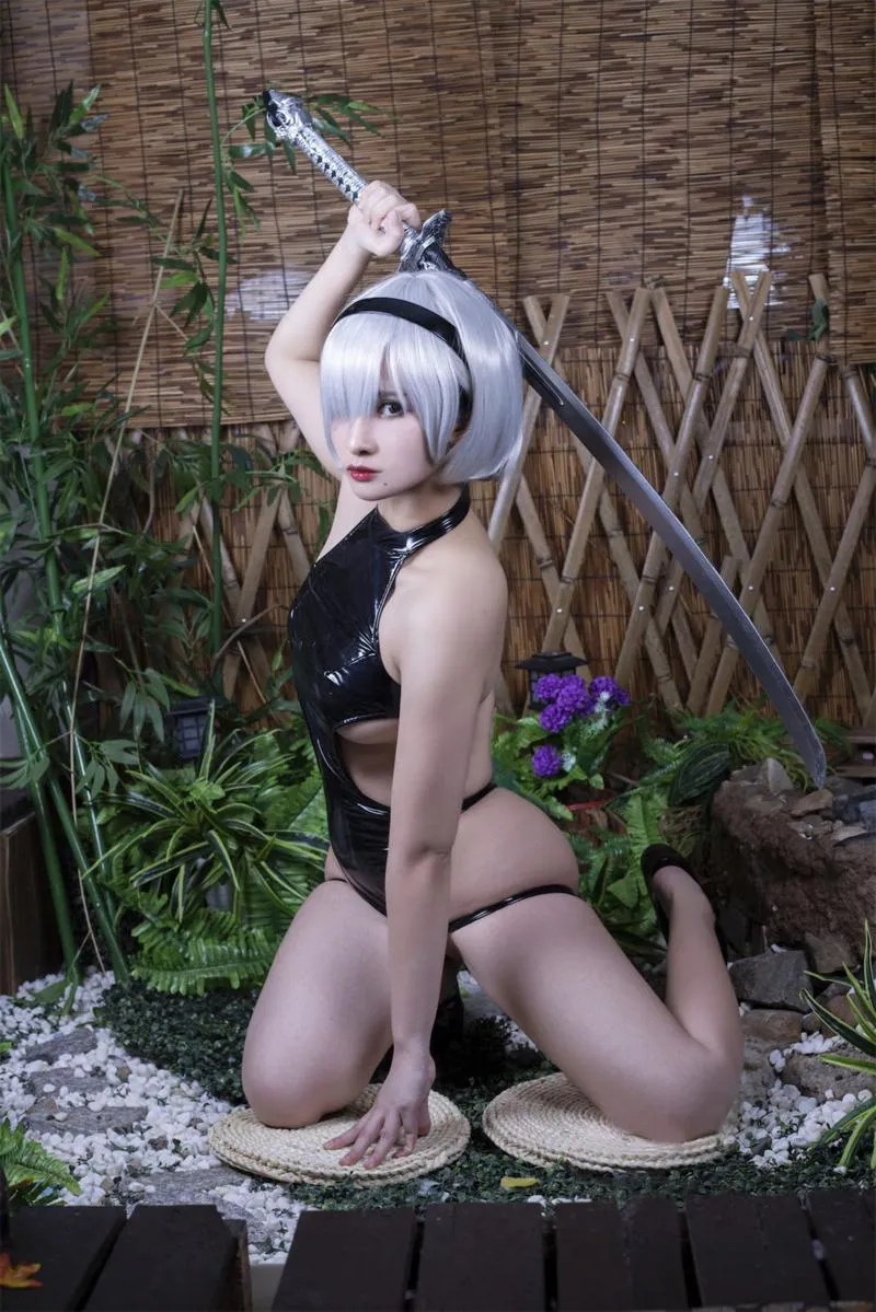 Competition 洛璃 【Cosplay】 2B Automata 竞泳 1/ Swimming NieR 尼尔：机械纪元 Page LoLiSAMA 2B P.2