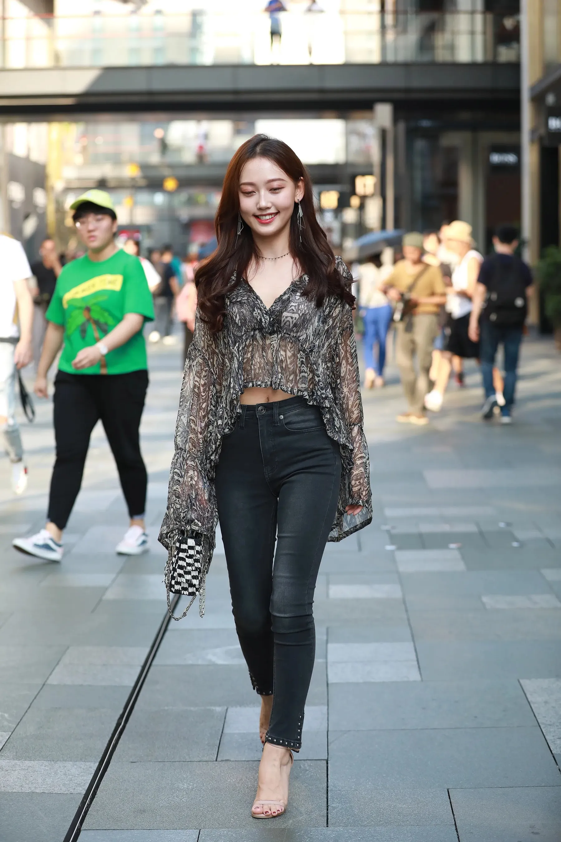 No.33 清秀高颜值小清新美足凉高跟美女原图 精选街拍作品 P.8