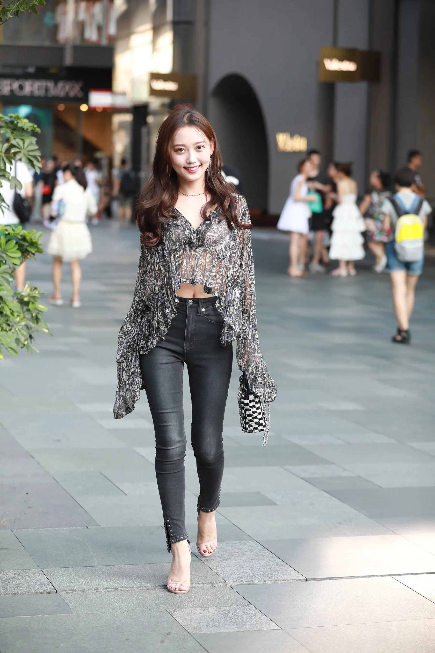 No.33 清秀高颜值小清新美足凉高跟美女原图 精选街拍作品 P.12