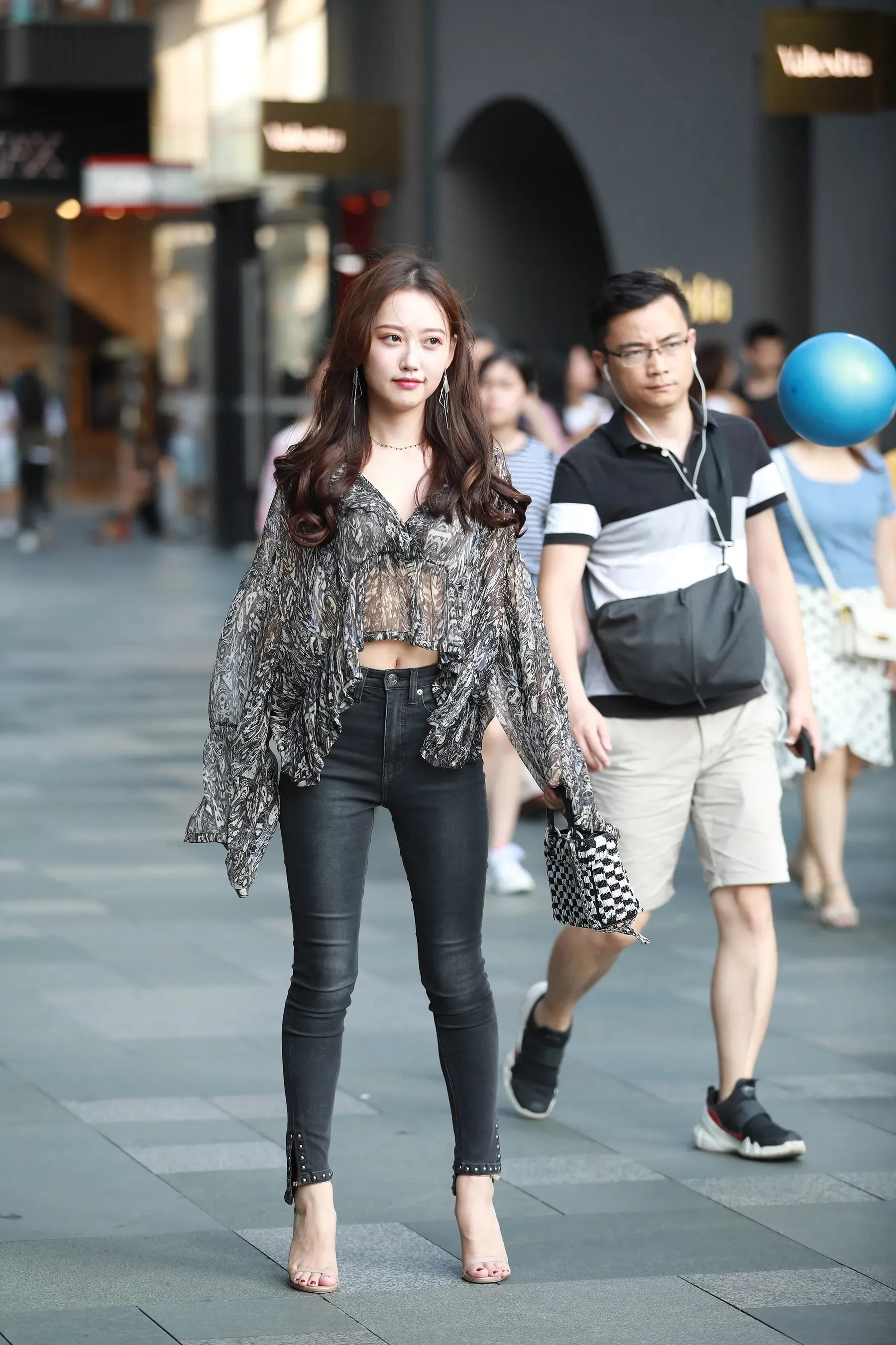 No.33 清秀高颜值小清新美足凉高跟美女原图 精选街拍作品 P.12
