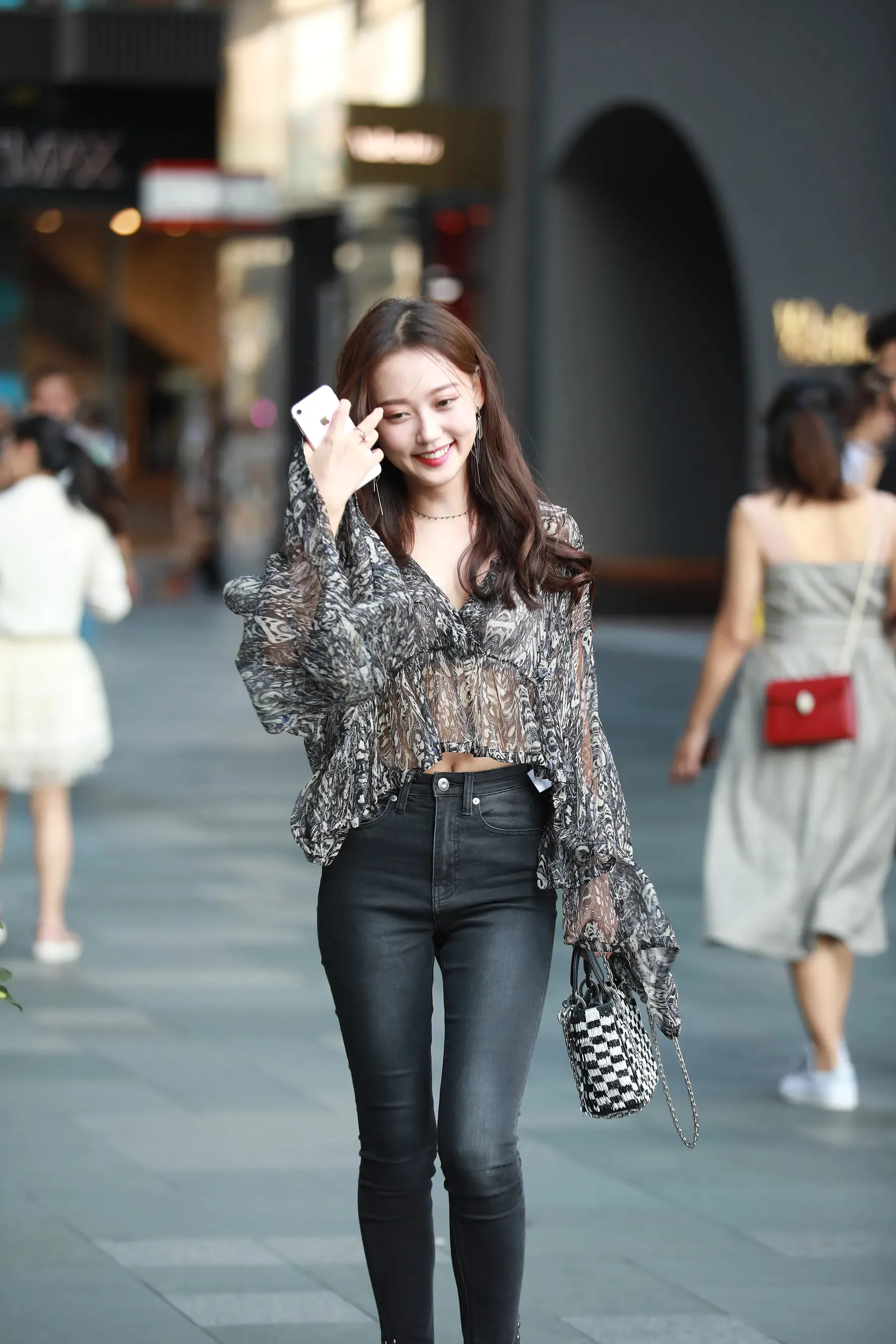 No.33 清秀高颜值小清新美足凉高跟美女原图 精选街拍作品 P.12