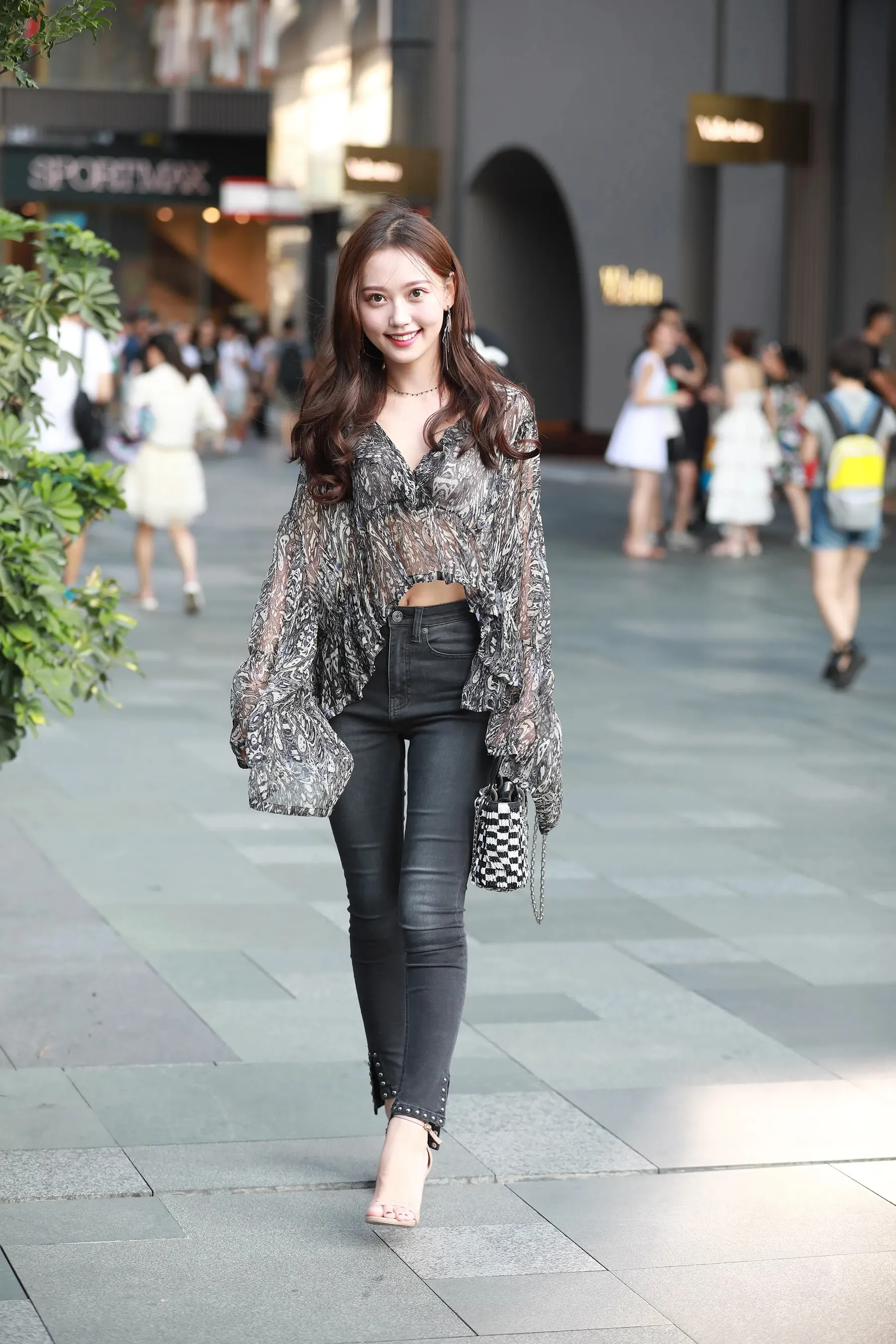 No.33 清秀高颜值小清新美足凉高跟美女原图 精选街拍作品 P.12