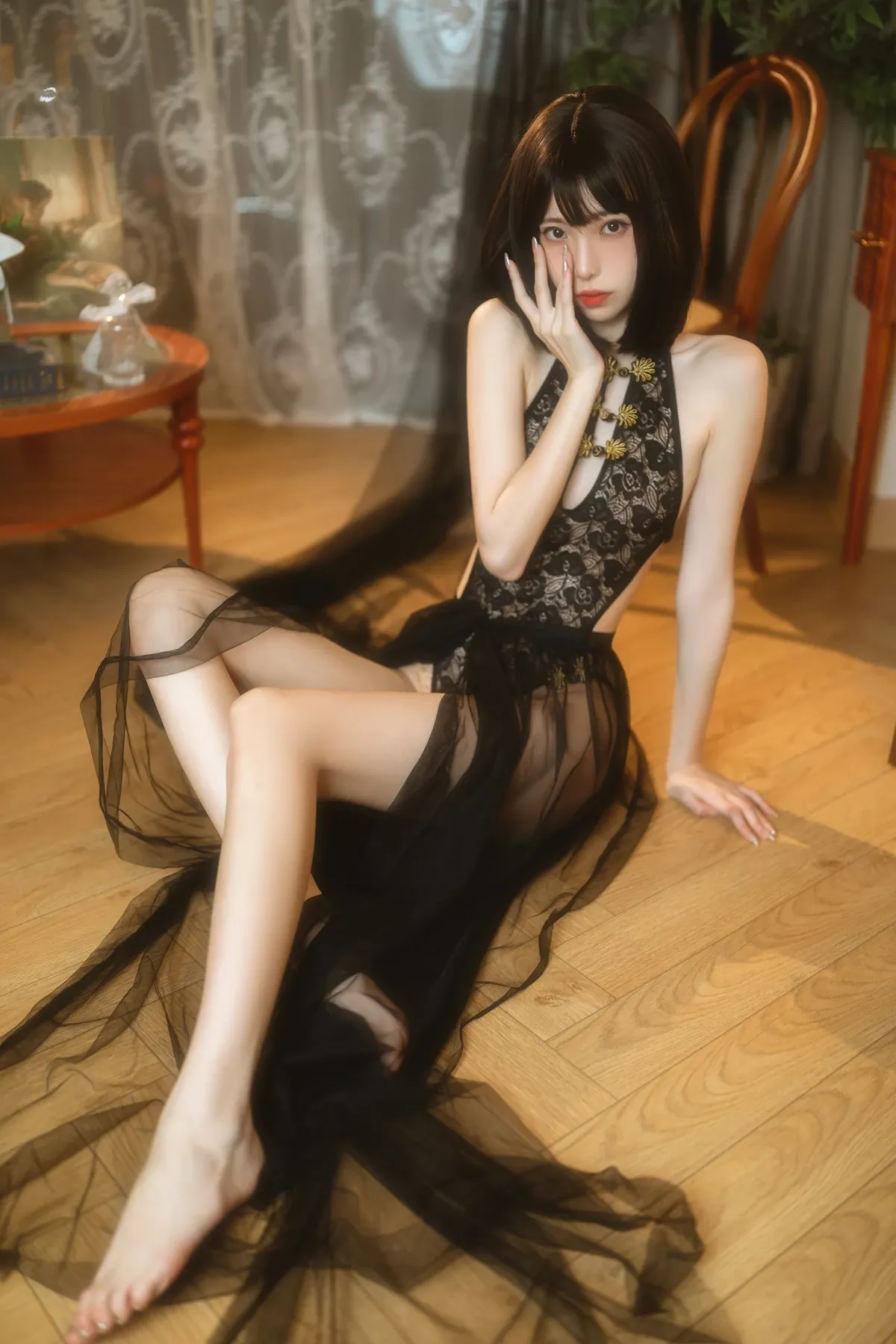 纯欲黑纱 Cosplay 许岚LAN P.3