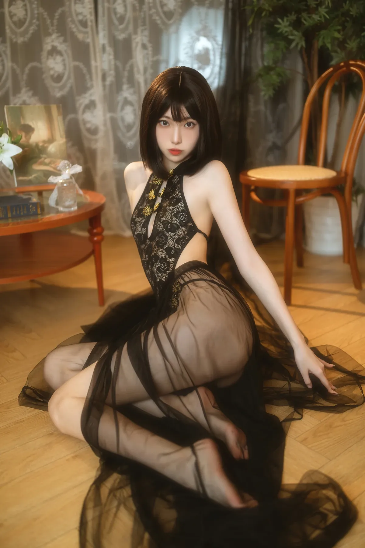 纯欲黑纱 Cosplay 许岚LAN P.3