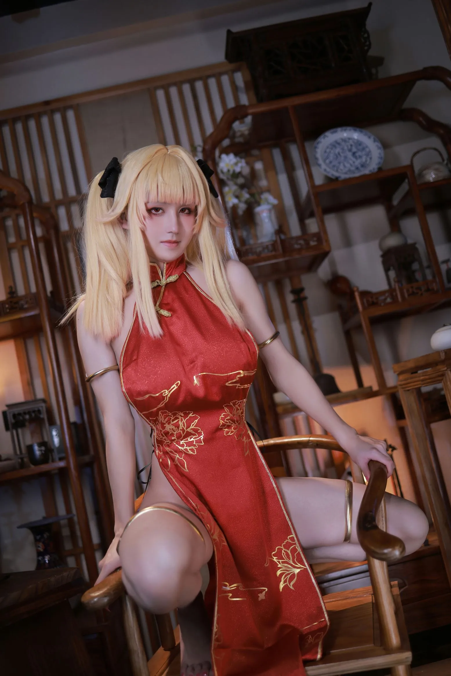 萌姬联合 cosplayer写真 @满三时 旗袍 P.9