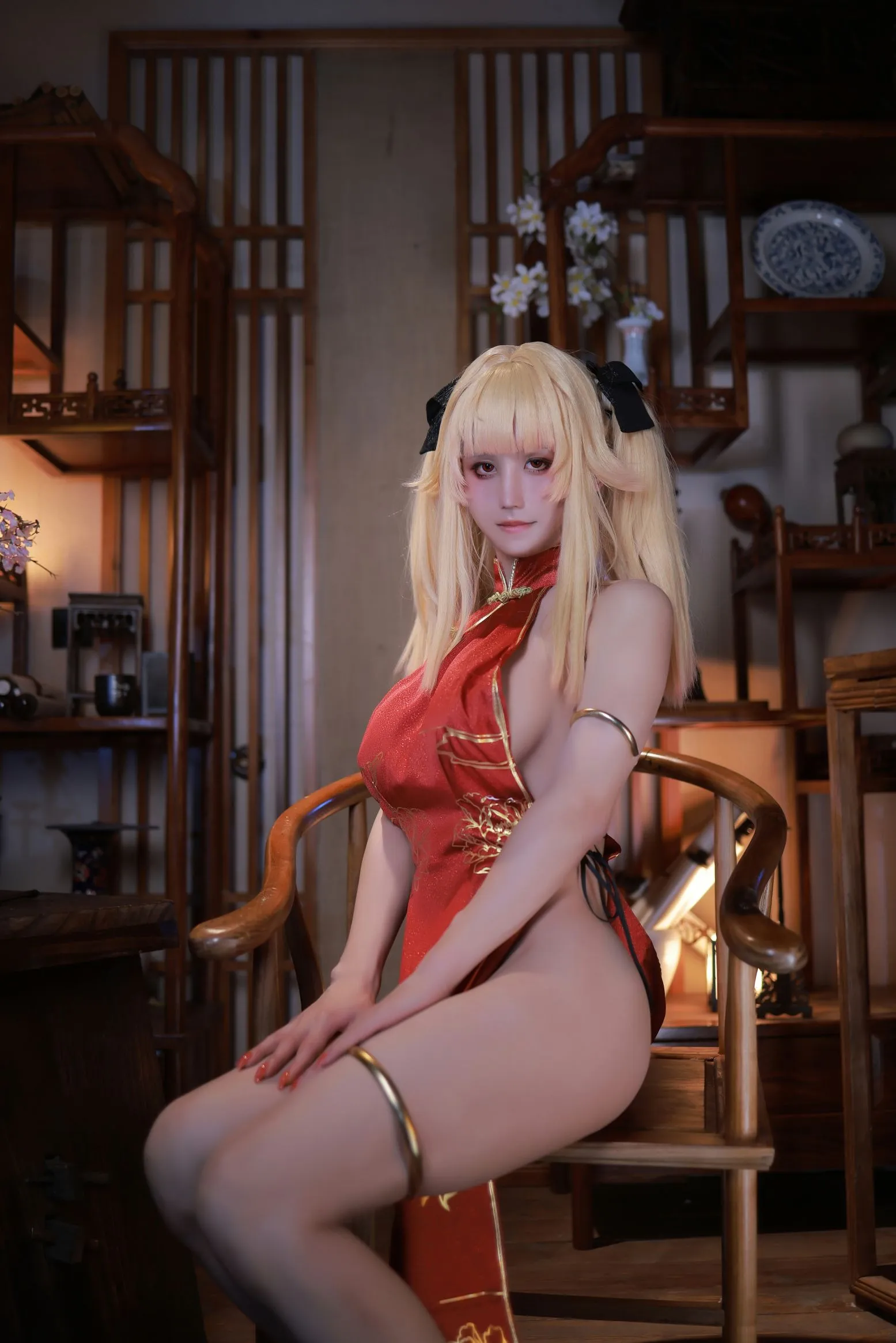 萌姬联合 @满三时 旗袍 cosplayer写真 P.12
