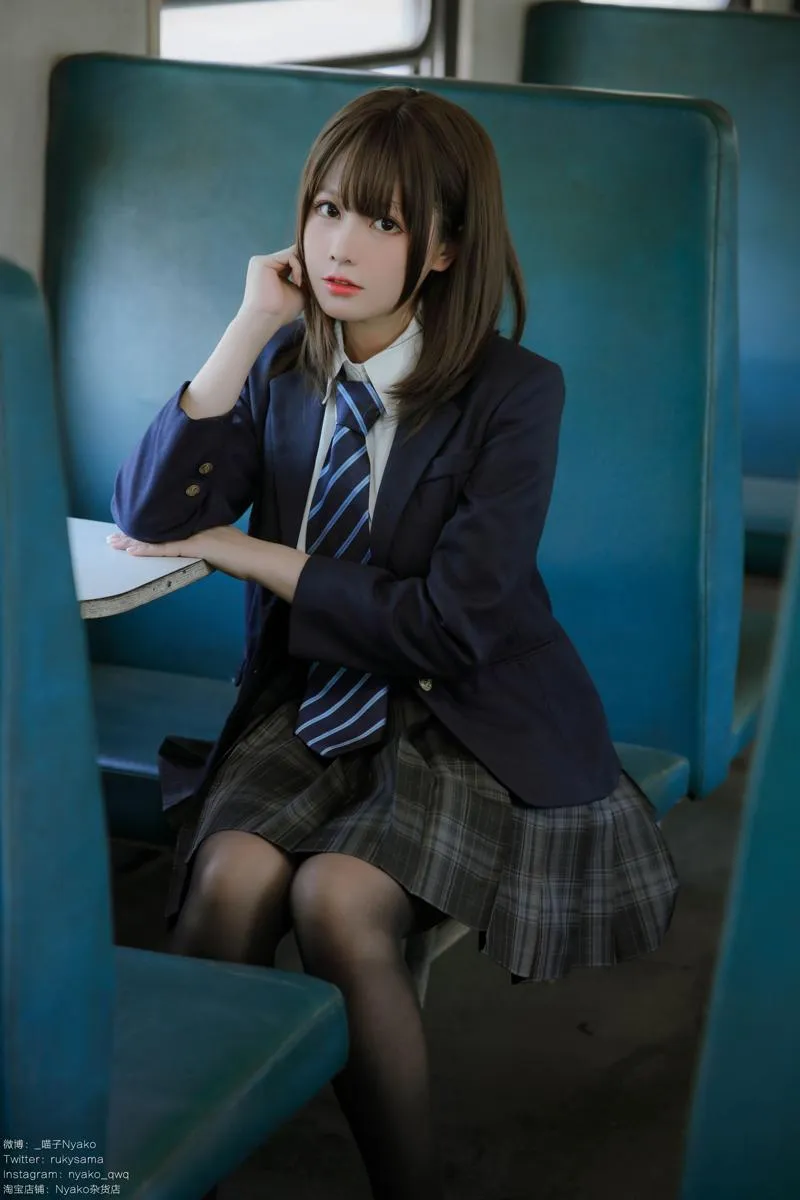 【Cosplay】 痴・女子校生2 火车jk Nyako喵子 P.6