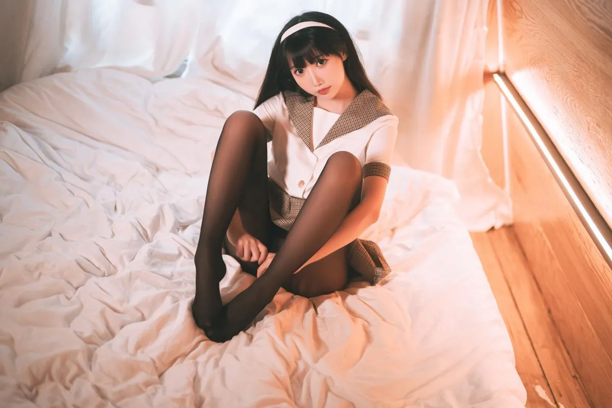 面饼仙儿 【Cosplay】 黑丝露营JK P.7