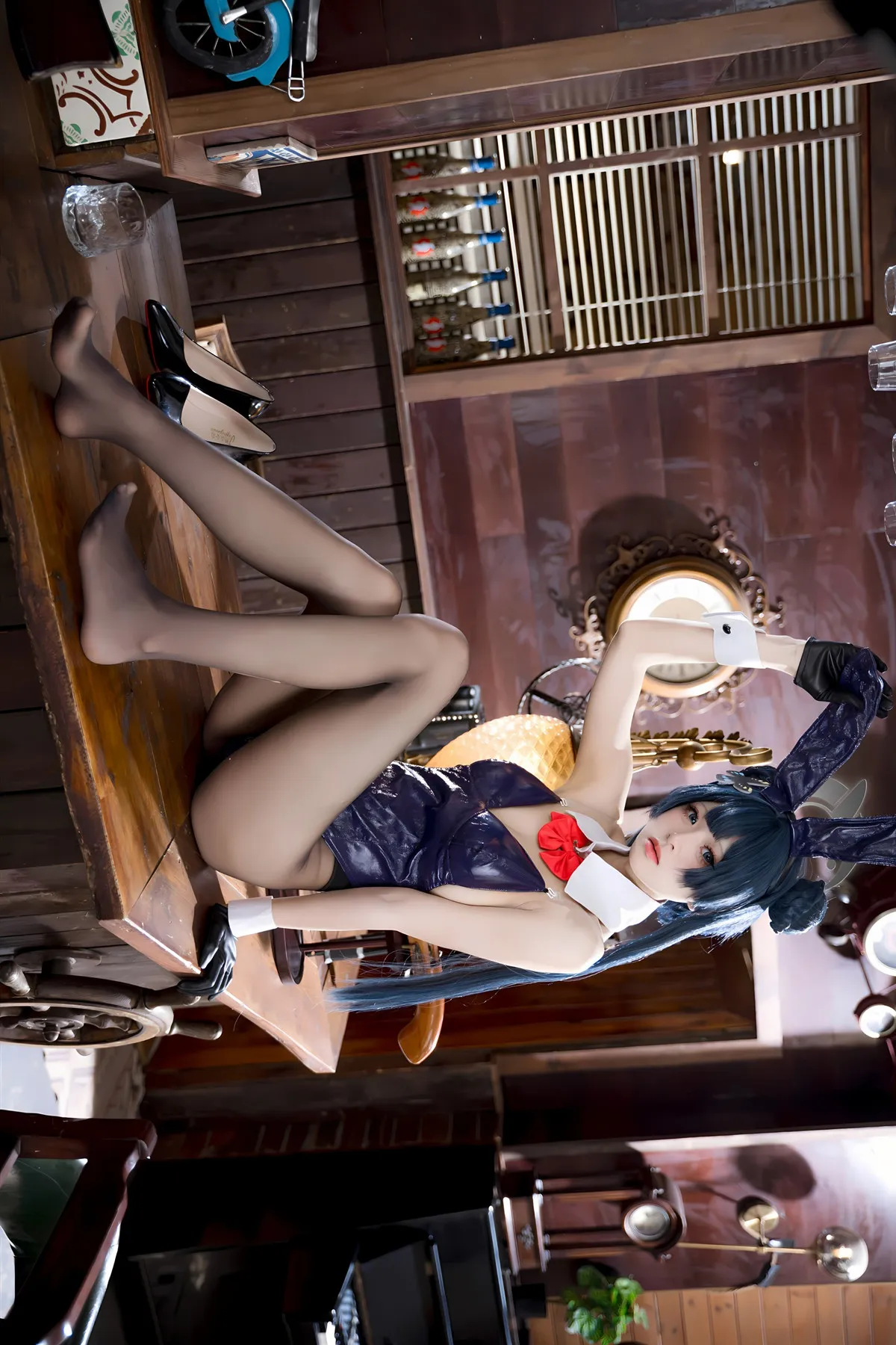 九柒喵 兔女郎 蔚蓝档案 Cosplay 龙华妃D P.4