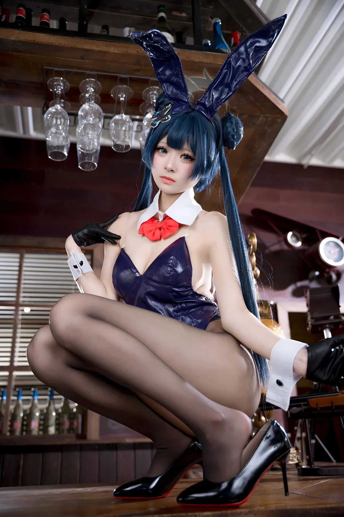 兔女郎 龙华妃D Cosplay 九柒喵 蔚蓝档案 P.3