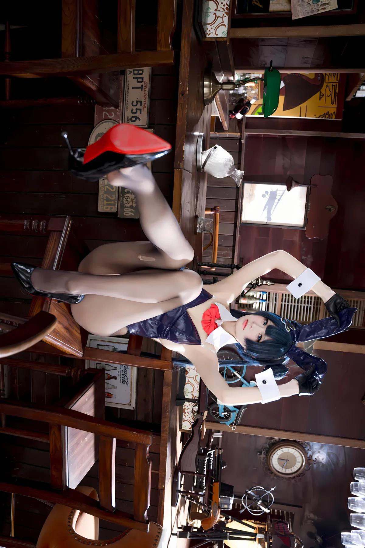 九柒喵 龙华妃D Cosplay 蔚蓝档案 兔女郎 P.7