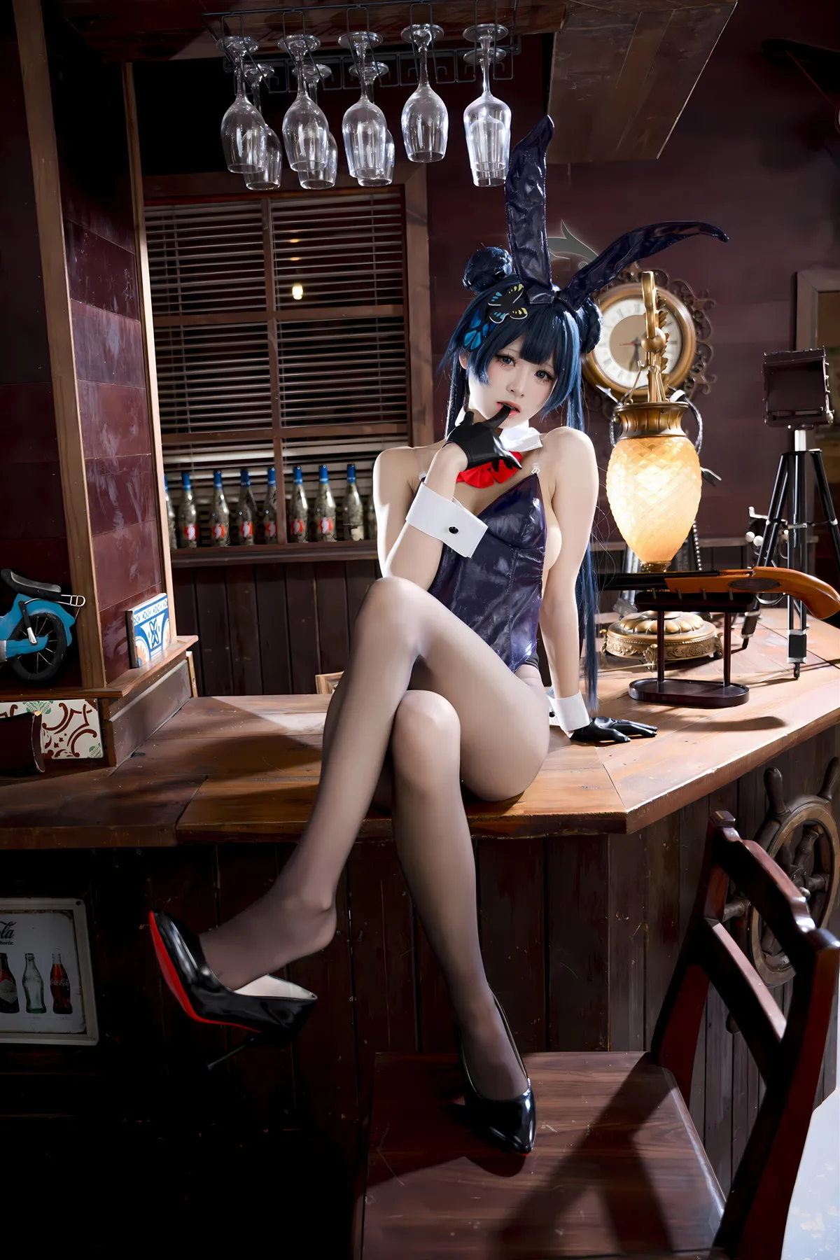 龙华妃D 兔女郎 Cosplay 蔚蓝档案 九柒喵 P.9