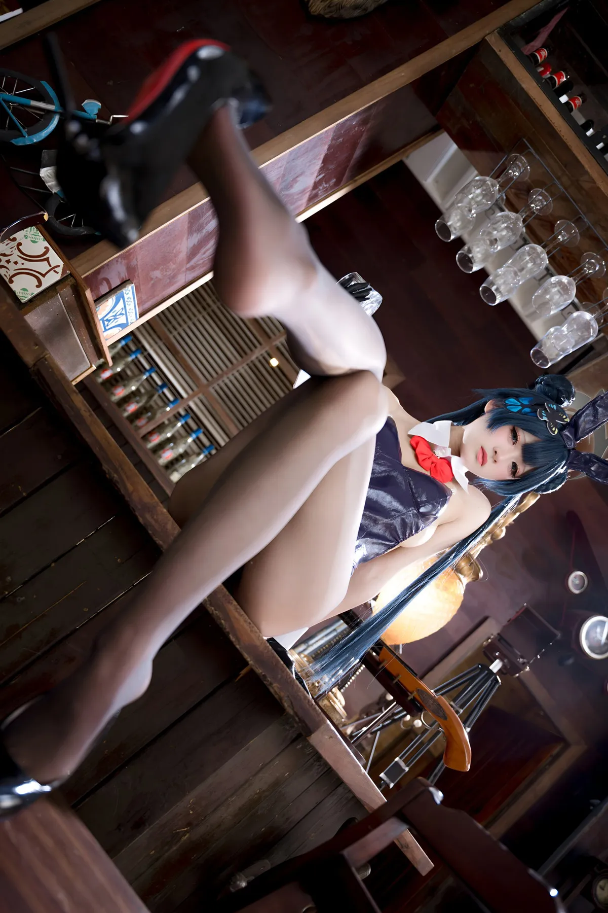 龙华妃D 九柒喵 蔚蓝档案 兔女郎 Cosplay P.8