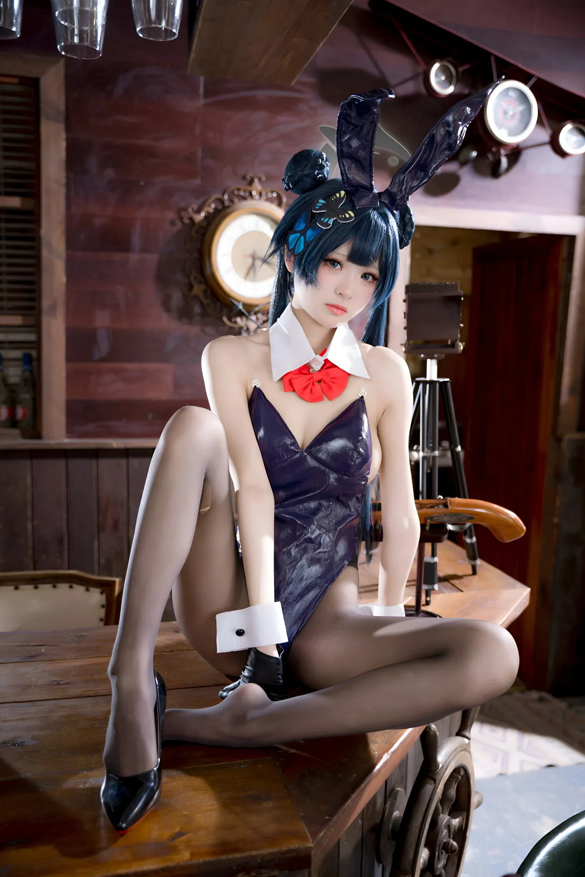 蔚蓝档案 九柒喵 兔女郎 龙华妃D Cosplay P.12