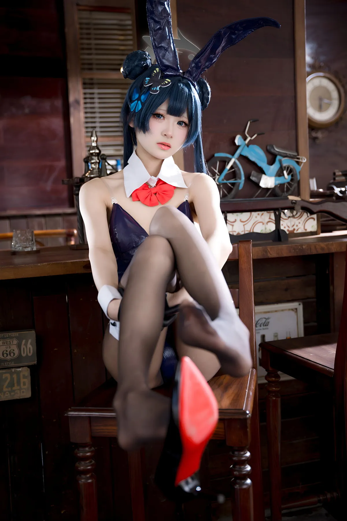兔女郎 龙华妃D Cosplay 九柒喵 蔚蓝档案 P.3