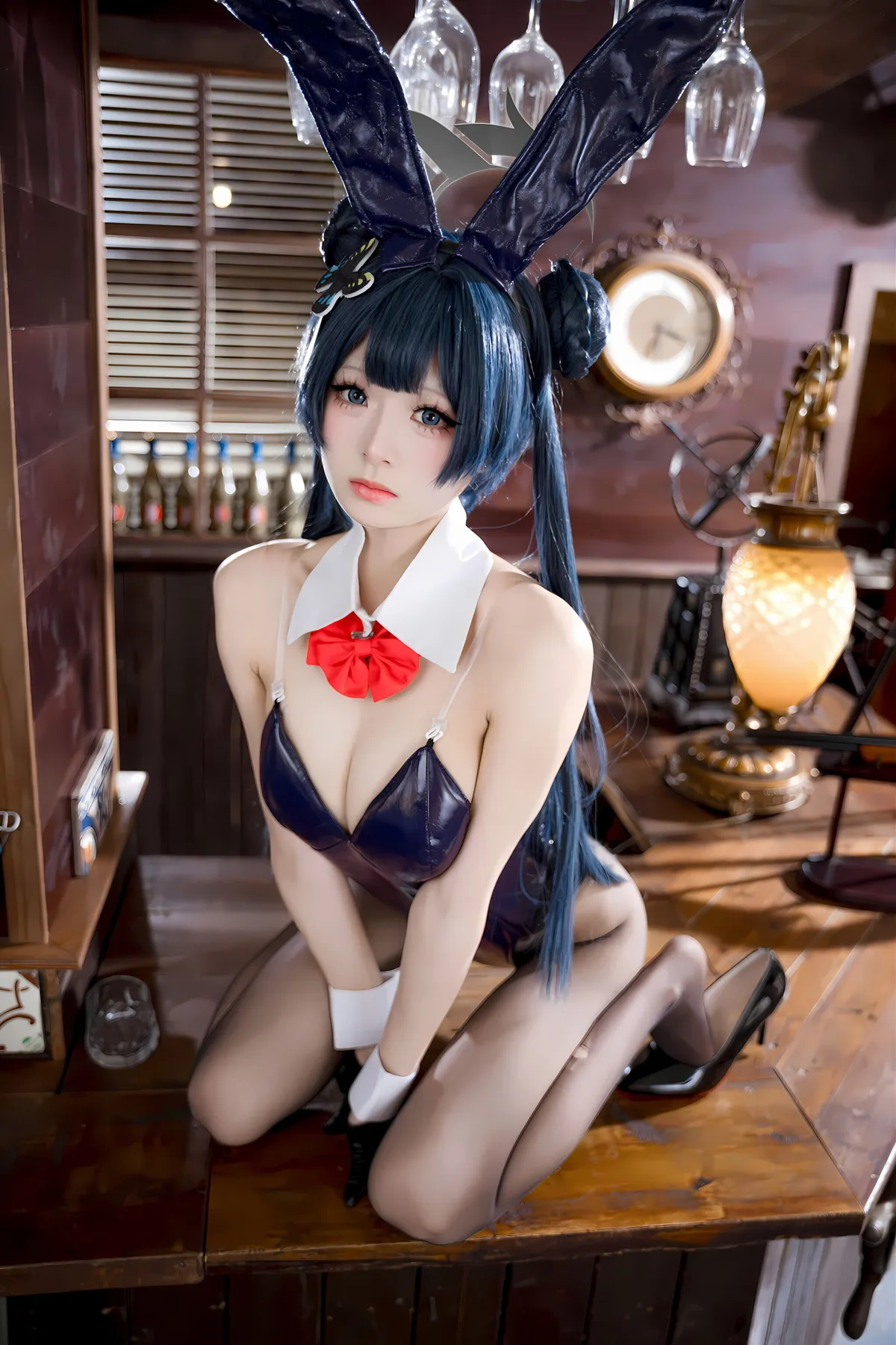 九柒喵 龙华妃D Cosplay 蔚蓝档案 兔女郎 P.7