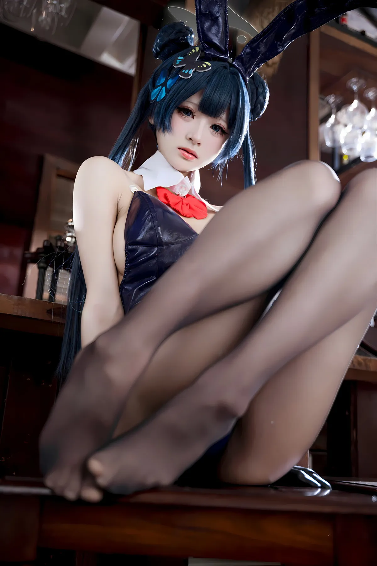 Cosplay 九柒喵 龙华妃D 兔女郎 蔚蓝档案 P.2