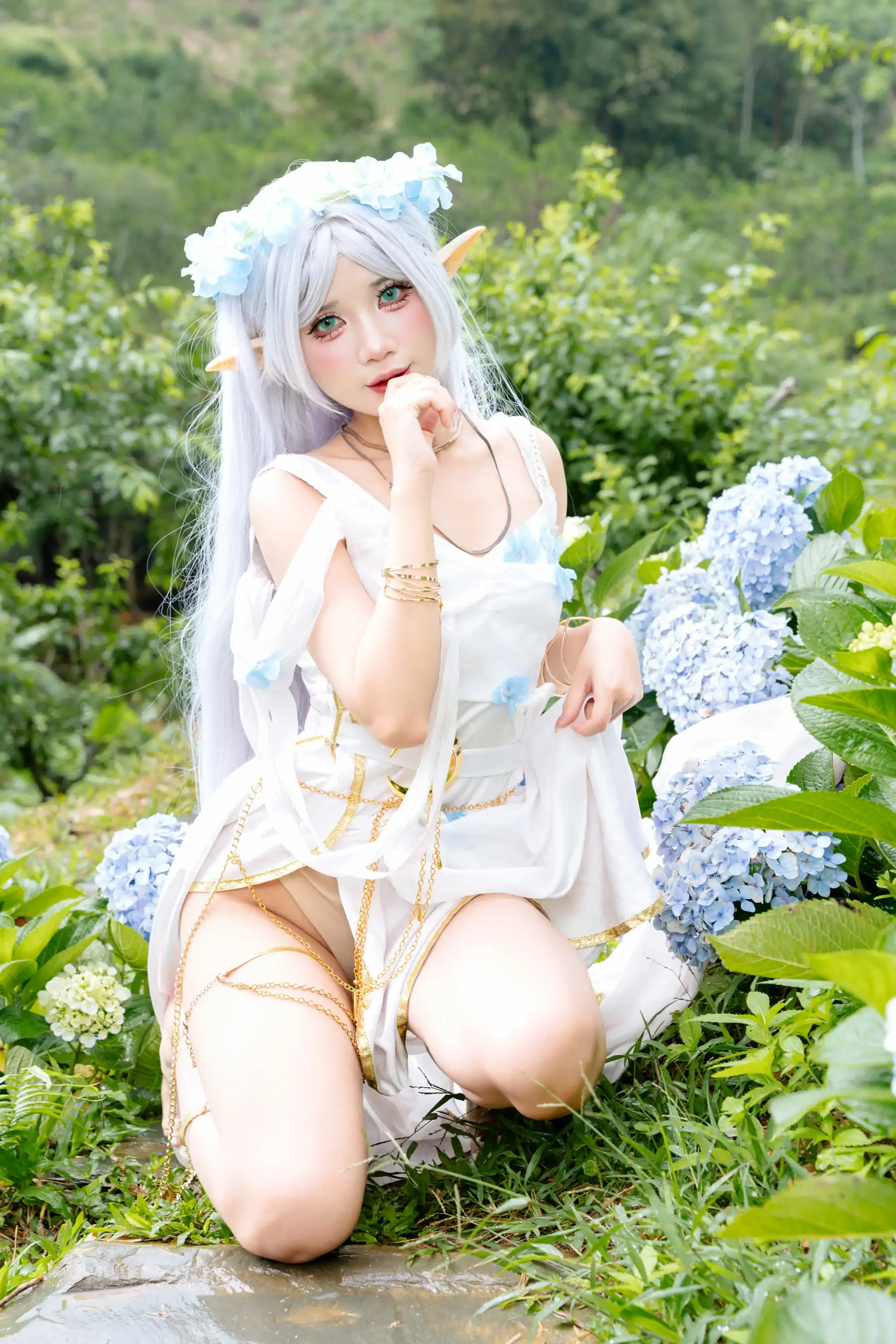 PoppaChan Frieren Dress(38P) Valley Blue cosplayer写真 P.5