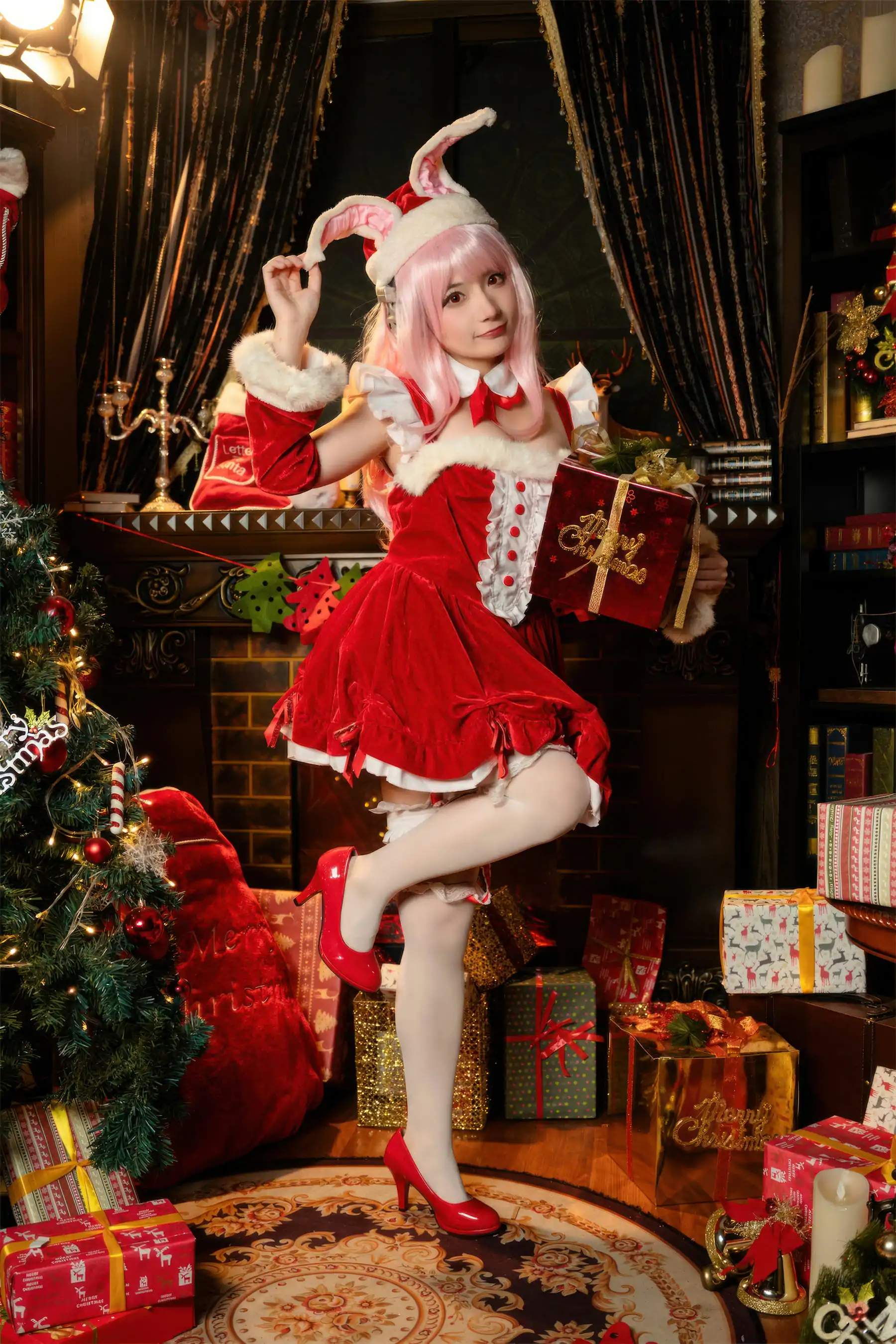 索尼子 是三不是世w cosplayer写真 圣诞(44P) P.4
