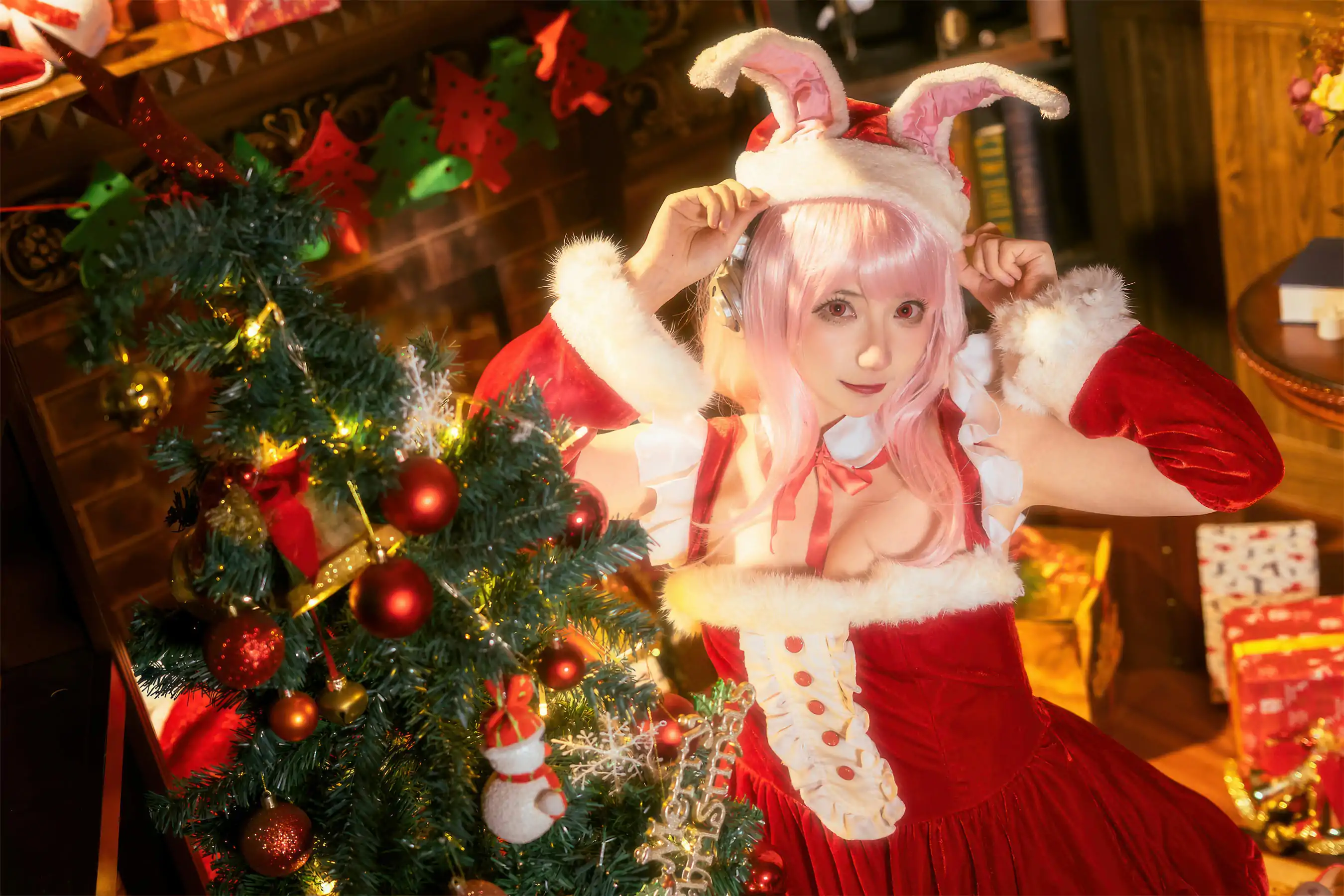 是三不是世w 索尼子 cosplayer写真 圣诞(44P) P.1