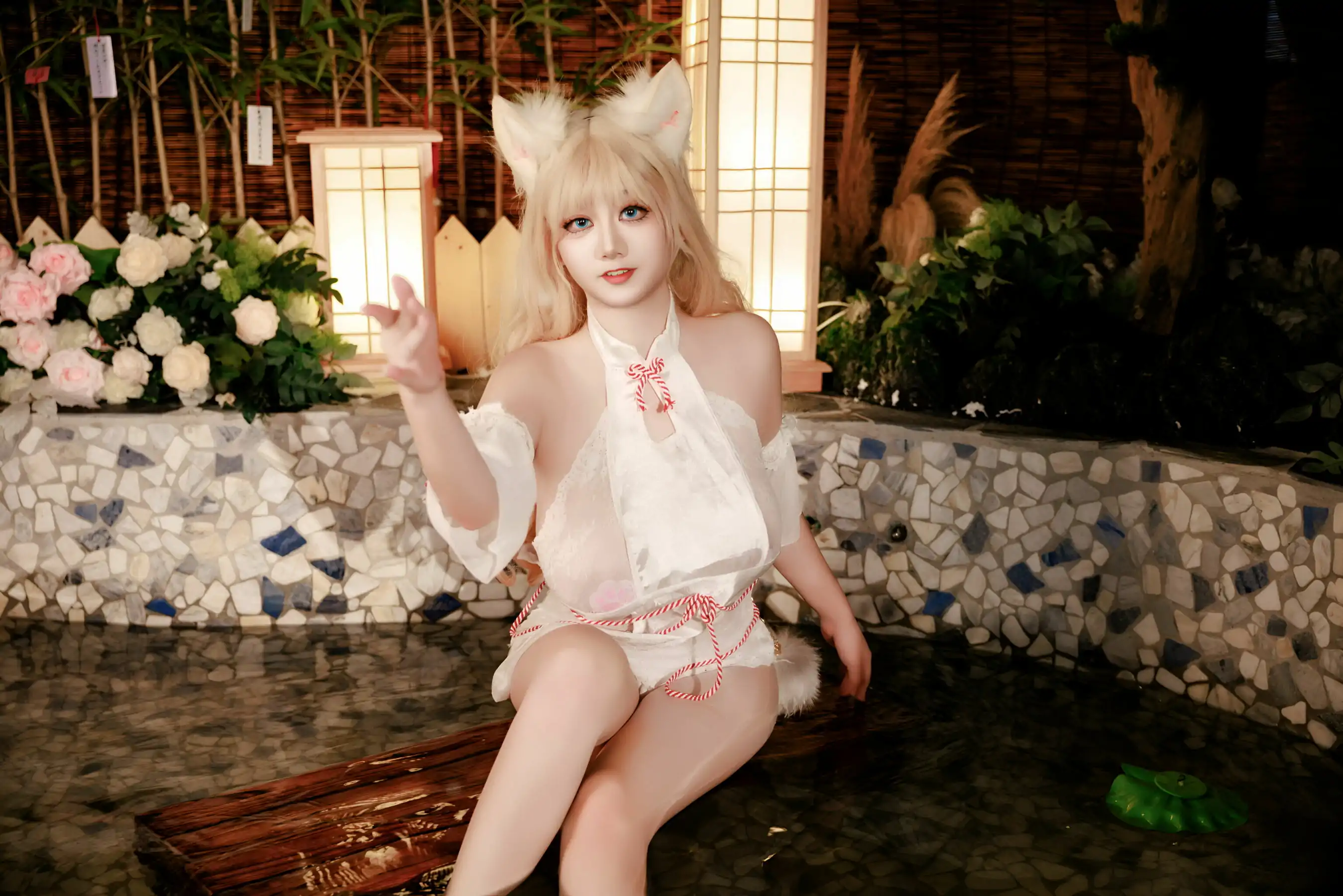 cosplayer写真 温泉狐狸(57P) 阿雪雪 P.2