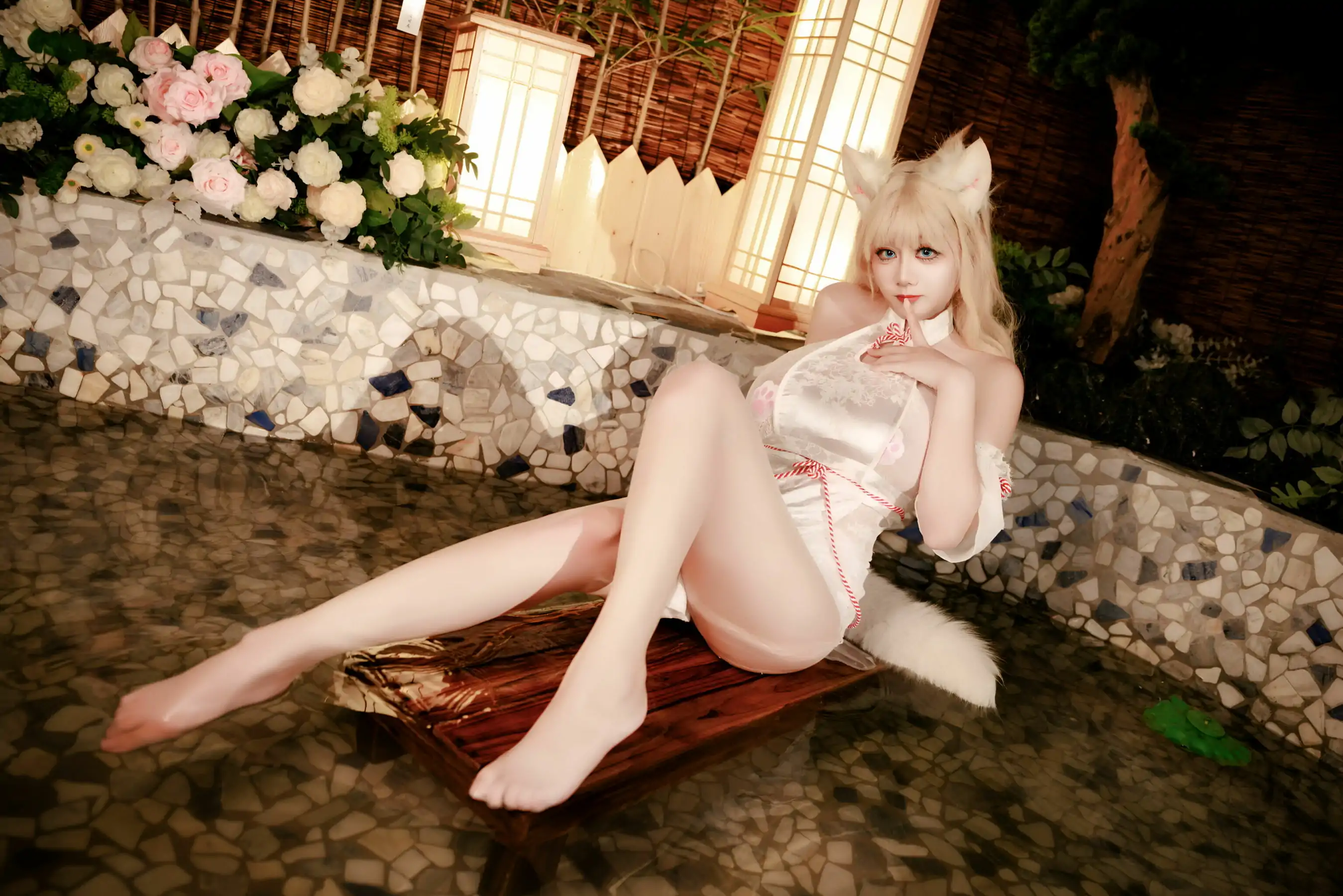 cosplayer写真 温泉狐狸(57P) 阿雪雪 P.11