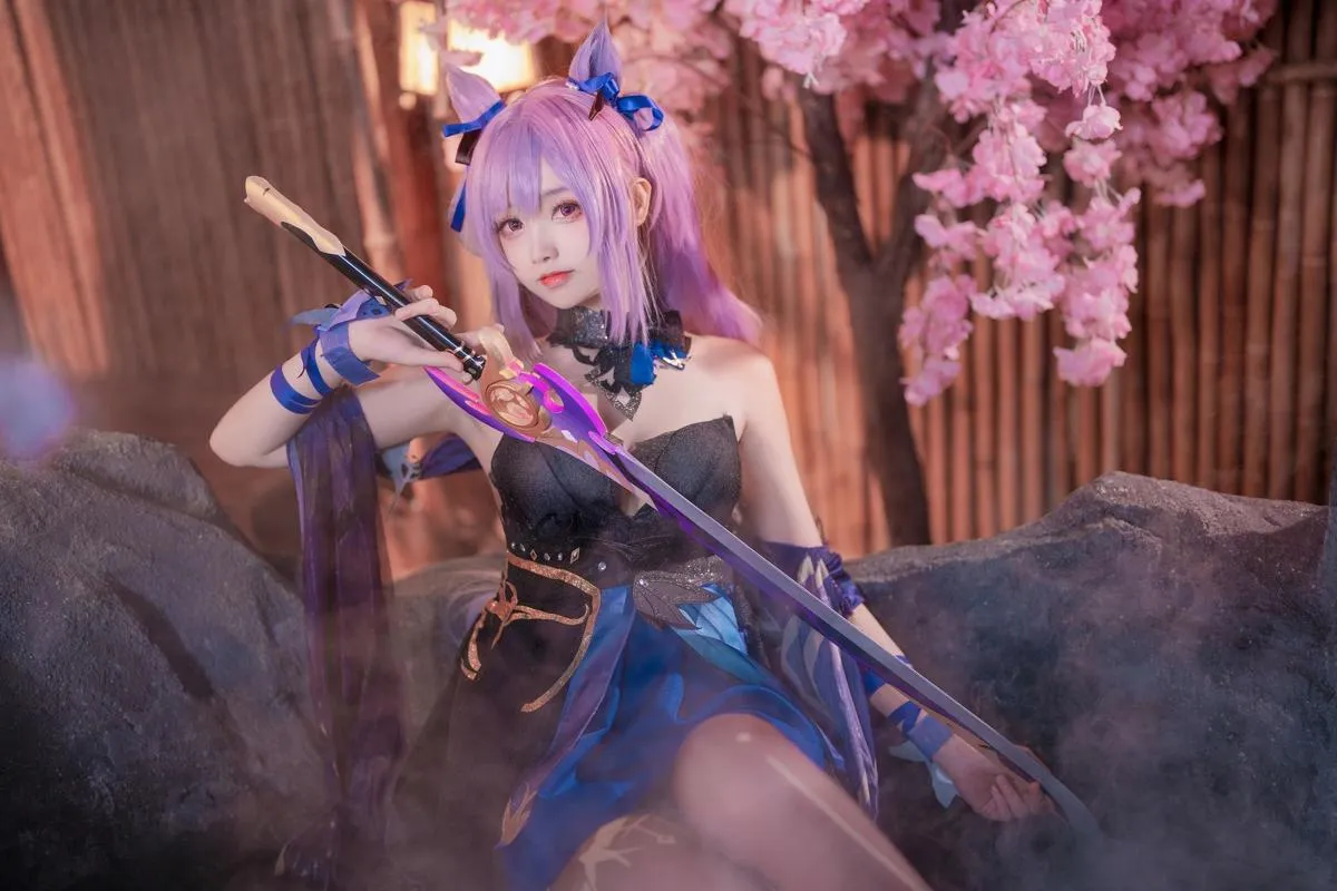 Xiaojuan 【Cosplay】 Komaki Impact 大大卷卷小卷 Skin 原神刻晴皮肤 Keqing Genshin P.4