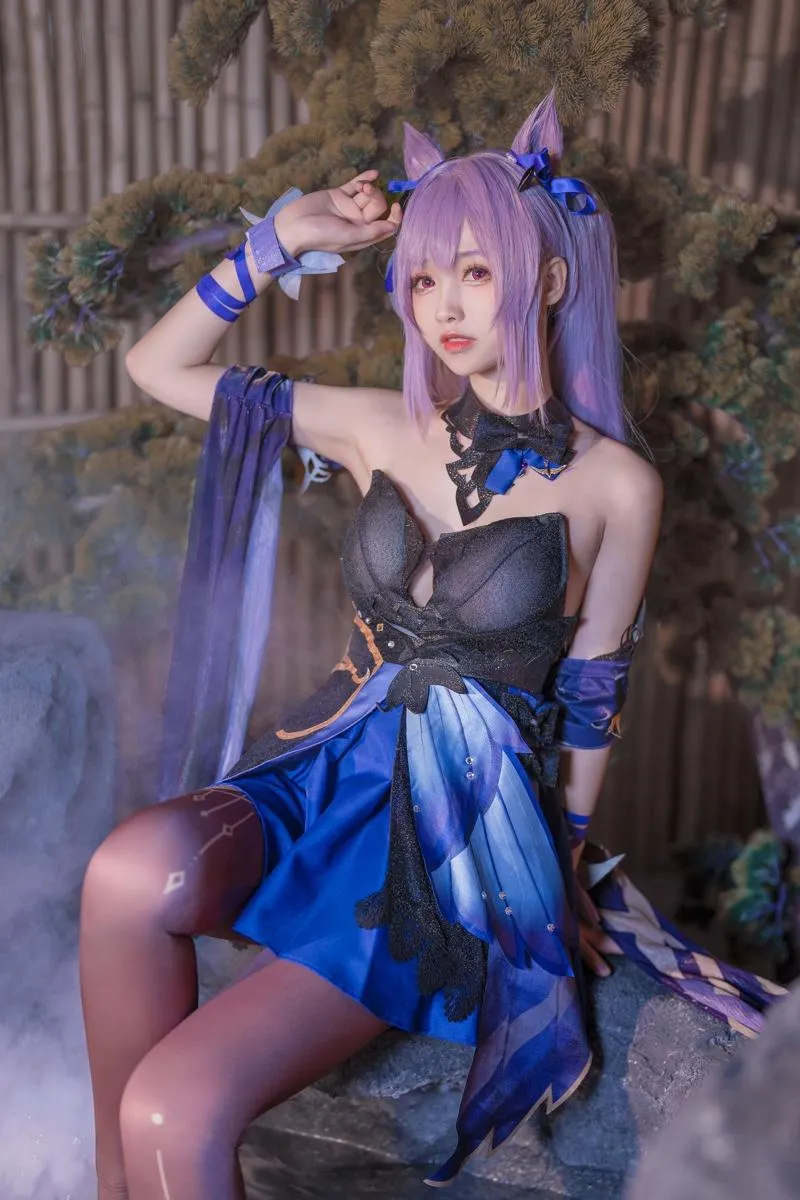Xiaojuan 【Cosplay】 Komaki Impact 大大卷卷小卷 Skin 原神刻晴皮肤 Keqing Genshin P.4