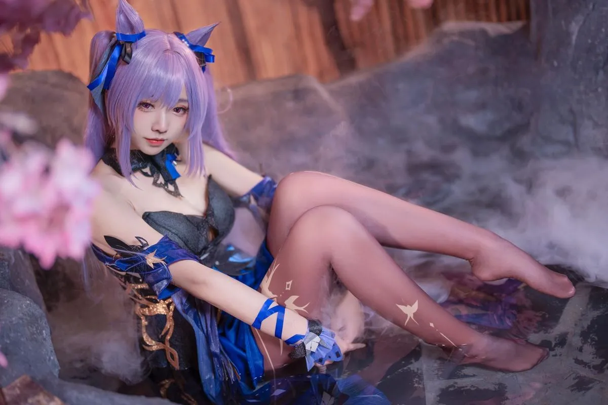 Xiaojuan 【Cosplay】 大大卷卷小卷 Genshin Komaki Keqing 原神刻晴皮肤 Impact Skin P.1